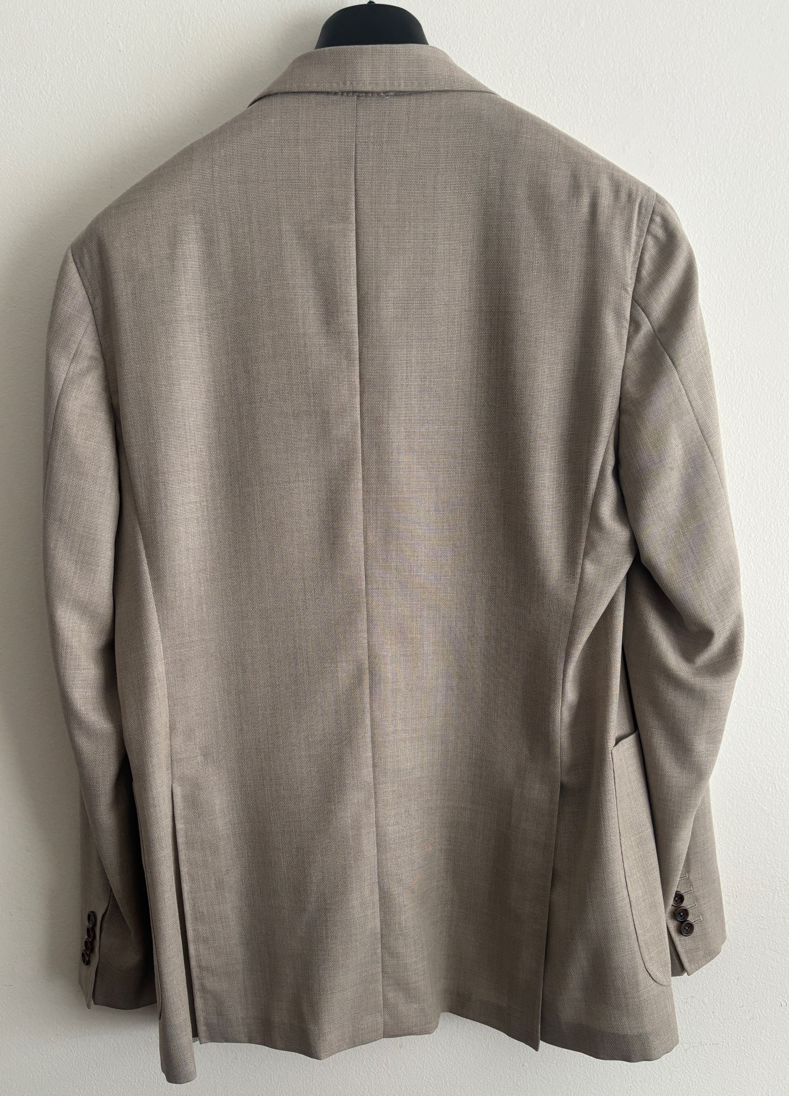 Canali $2200 Kei Unstructured Beige Sport Coat 44 -46 L Size 46L - 13 Thumbnail