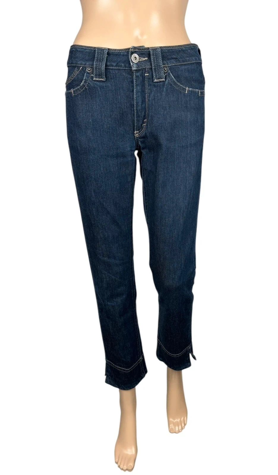 Sportmax Sportmax Code Vintage Crop Jeans Slim size US4 I38 Size 27" / US 4 / IT 40 - 3 Thumbnail