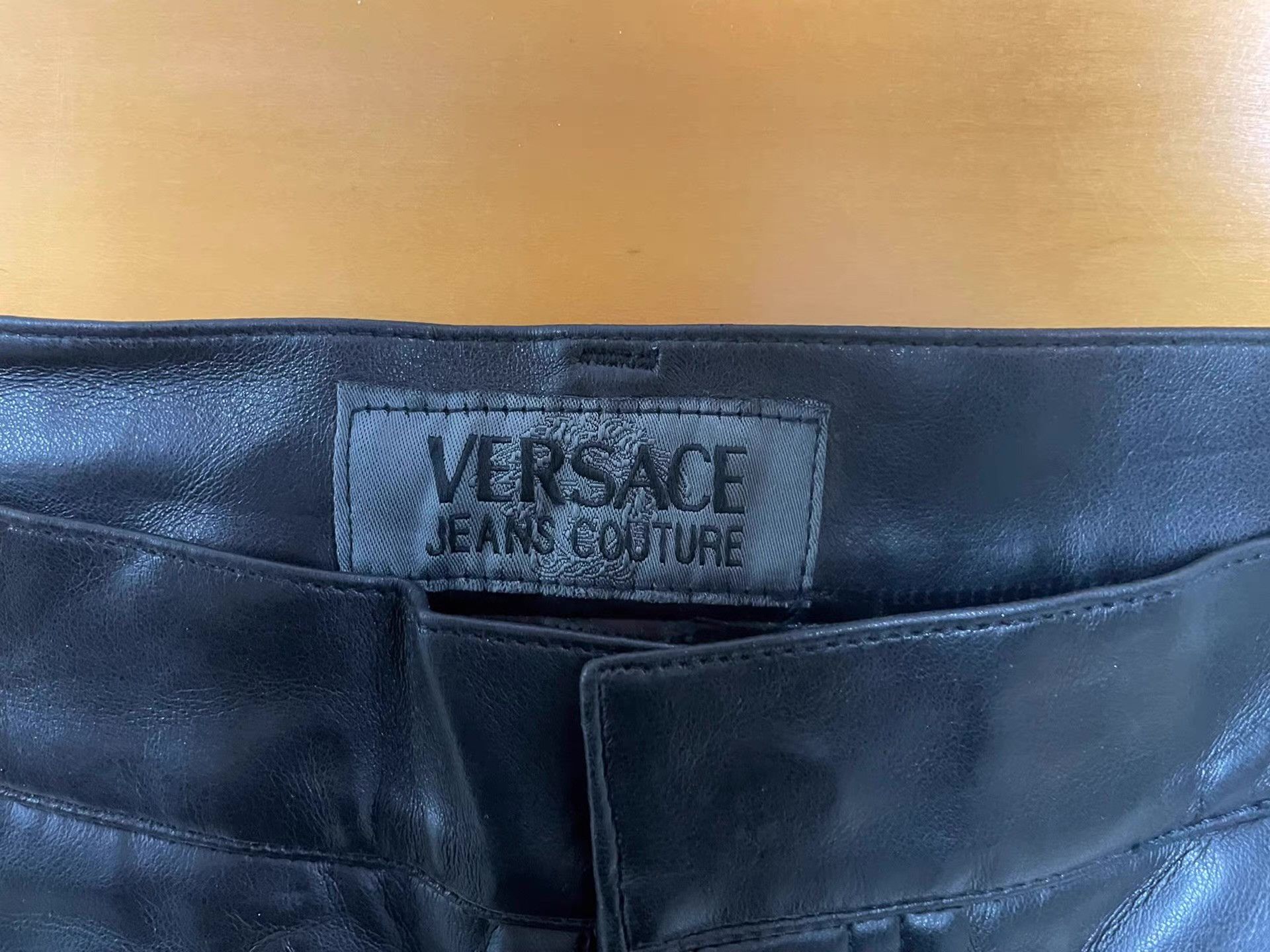Versace Versace Leather Pants with Stud Details。Ｑ21 Size US 36 / EU 52 - 3 Thumbnail