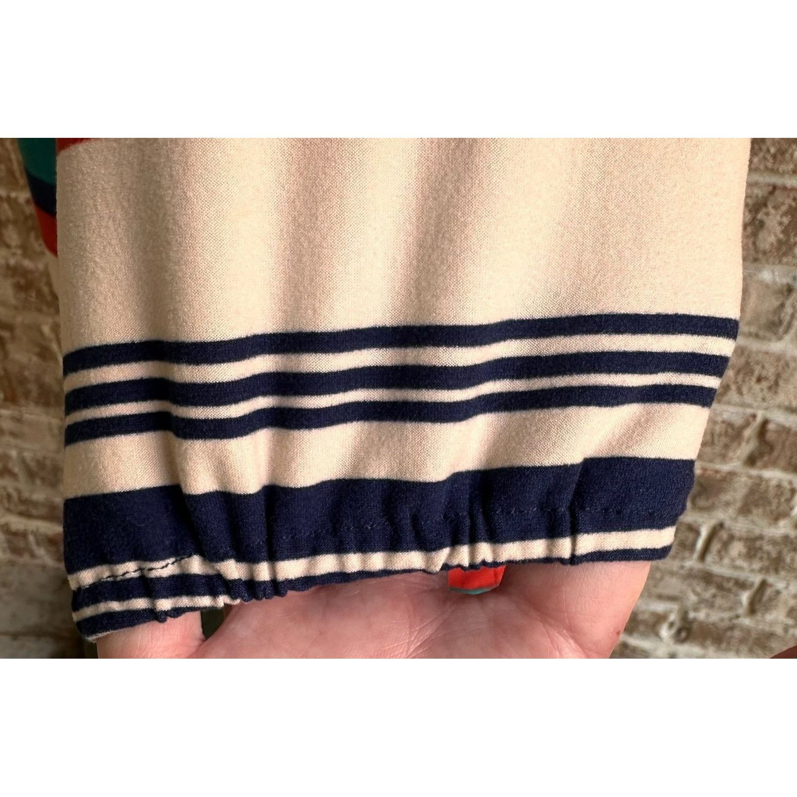 Vintage Vintage Maggie Breen Too Girls Dress 16 Striped Long Sleeve Size XXL / US 16-18 / IT 52-54 - 10 Thumbnail