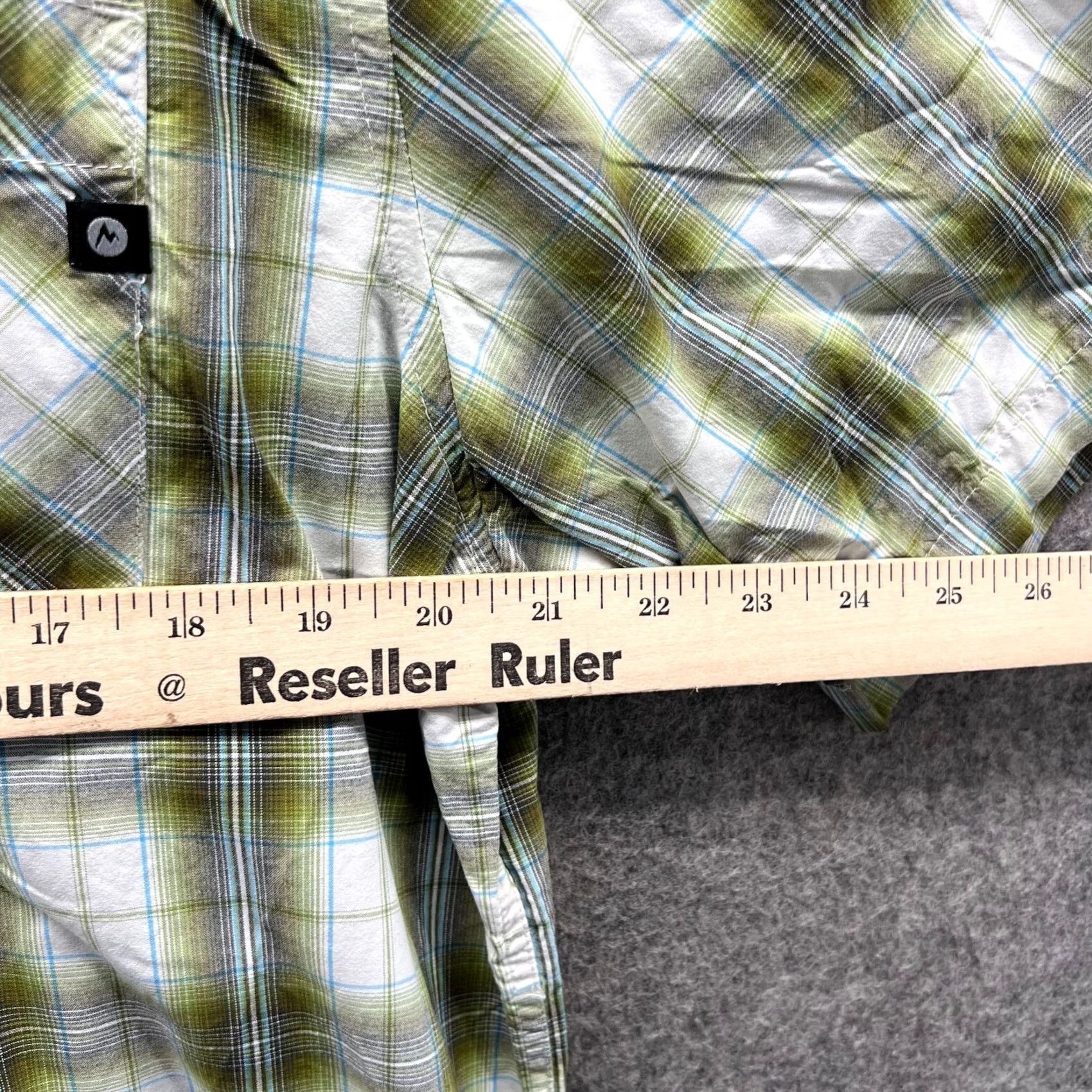 Marmot VINTAGE Marmot Shirt Mens L Green White Button Down Plaid Outdoors Checkered SCC 119 Size US L / EU 52-54 / 3 - 4 Thumbnail