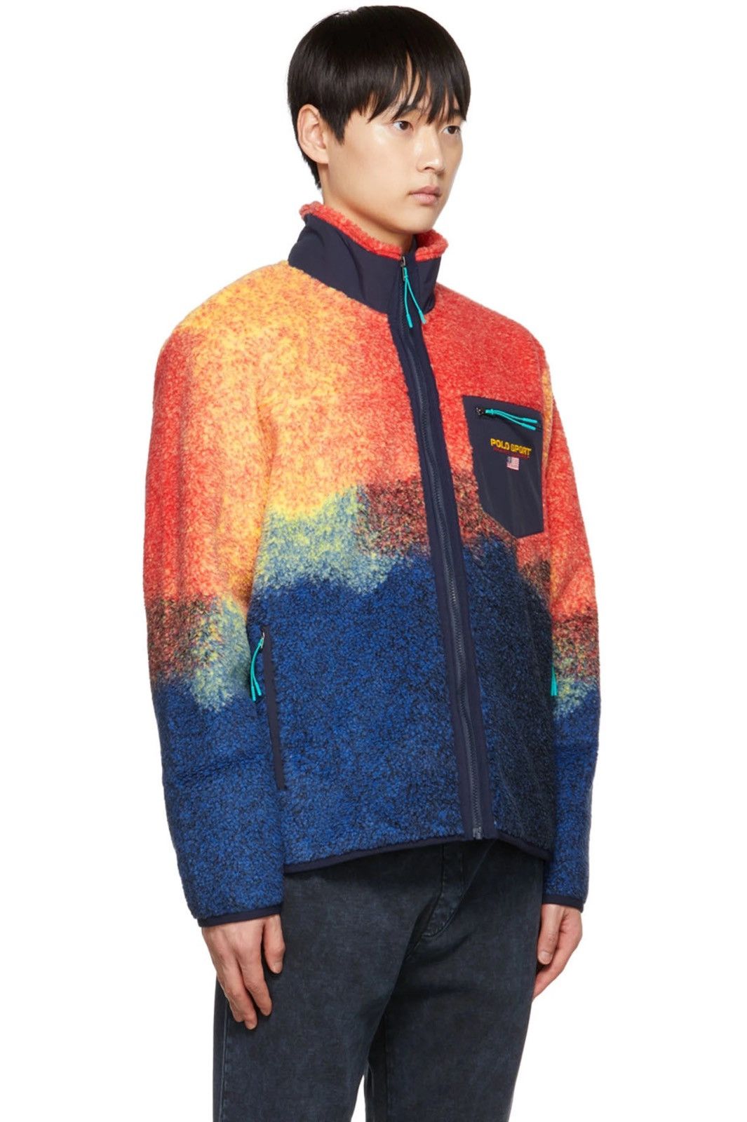 Polo Ralph Lauren Polo Sport Ralph Lauren Ombré Tie Dye Zip Fleece Size US XL / EU 56 / 4 - 7 Thumbnail