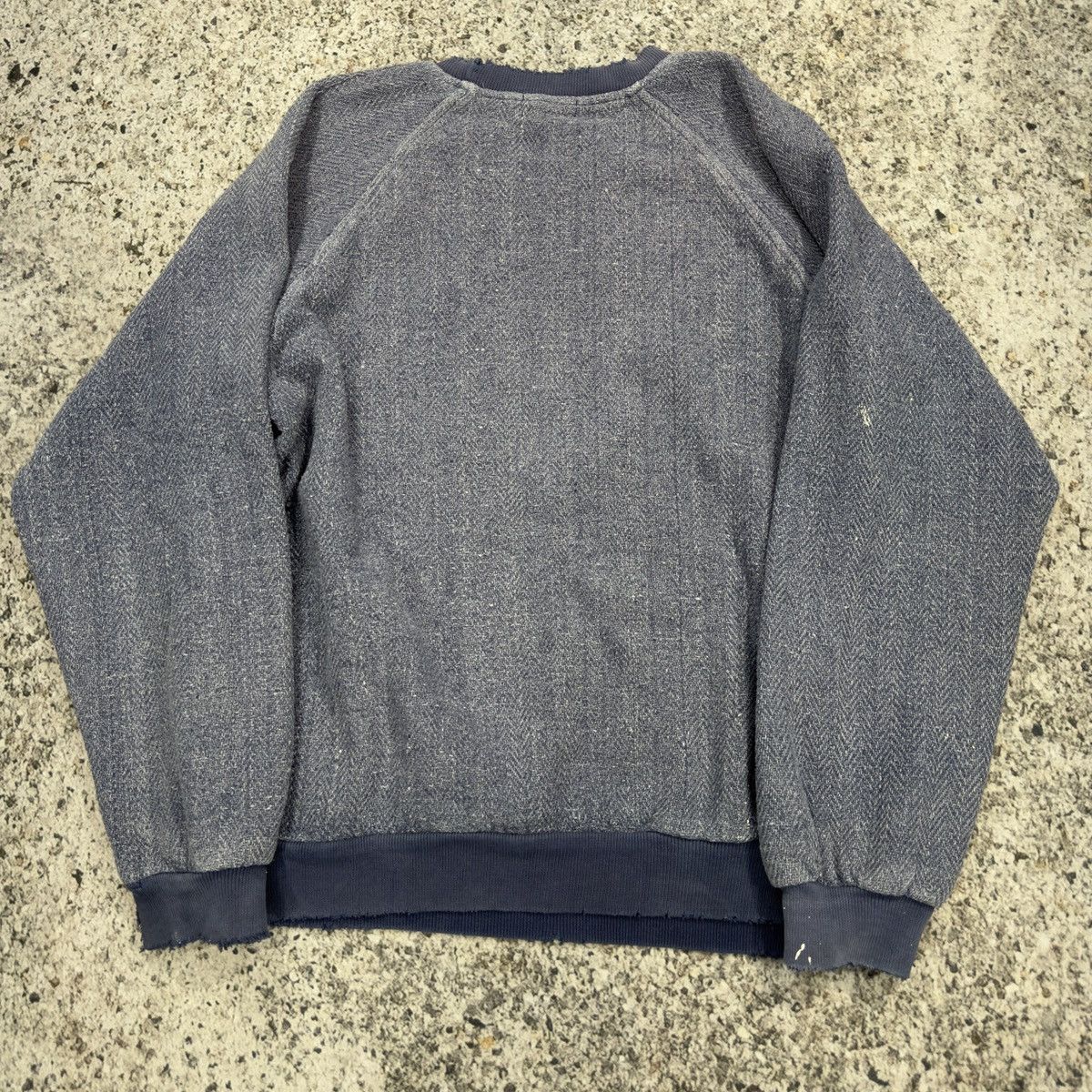 Vintage Thrashed Faded Distressed Blue Sweatshirt ERD Grunge Skater Size US L / EU 52-54 / 3 - 7 Thumbnail