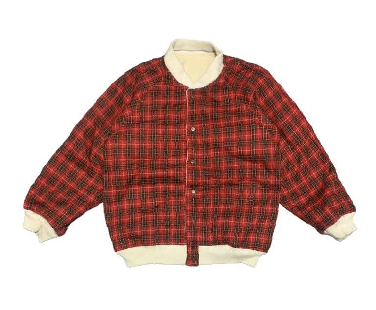 Japanese Brand Vintage Reversible Wool Varsity Jacket By J Pres Size US L / EU 52-54 / 3 - 3 Thumbnail