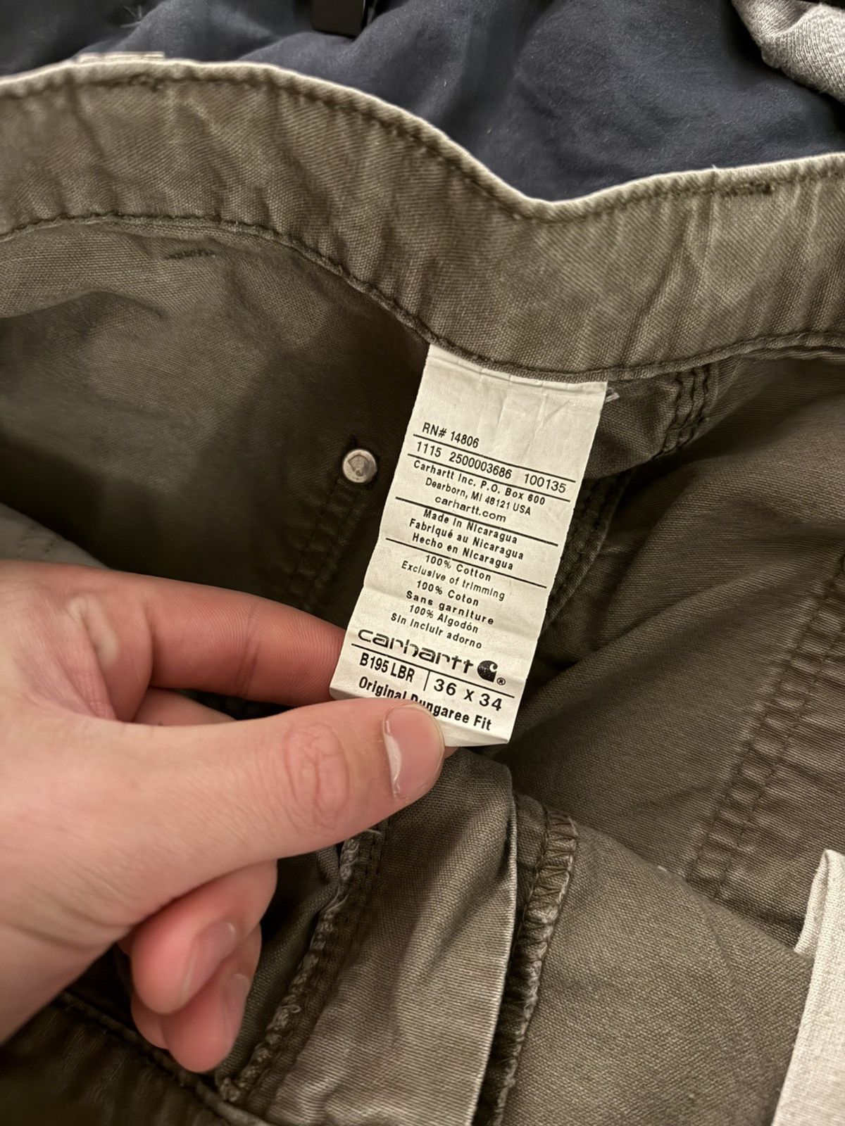Carhartt Vintage Faded Carhartt Double Knee Olive 4gseller Size US 36 / EU 52 - 6 Thumbnail
