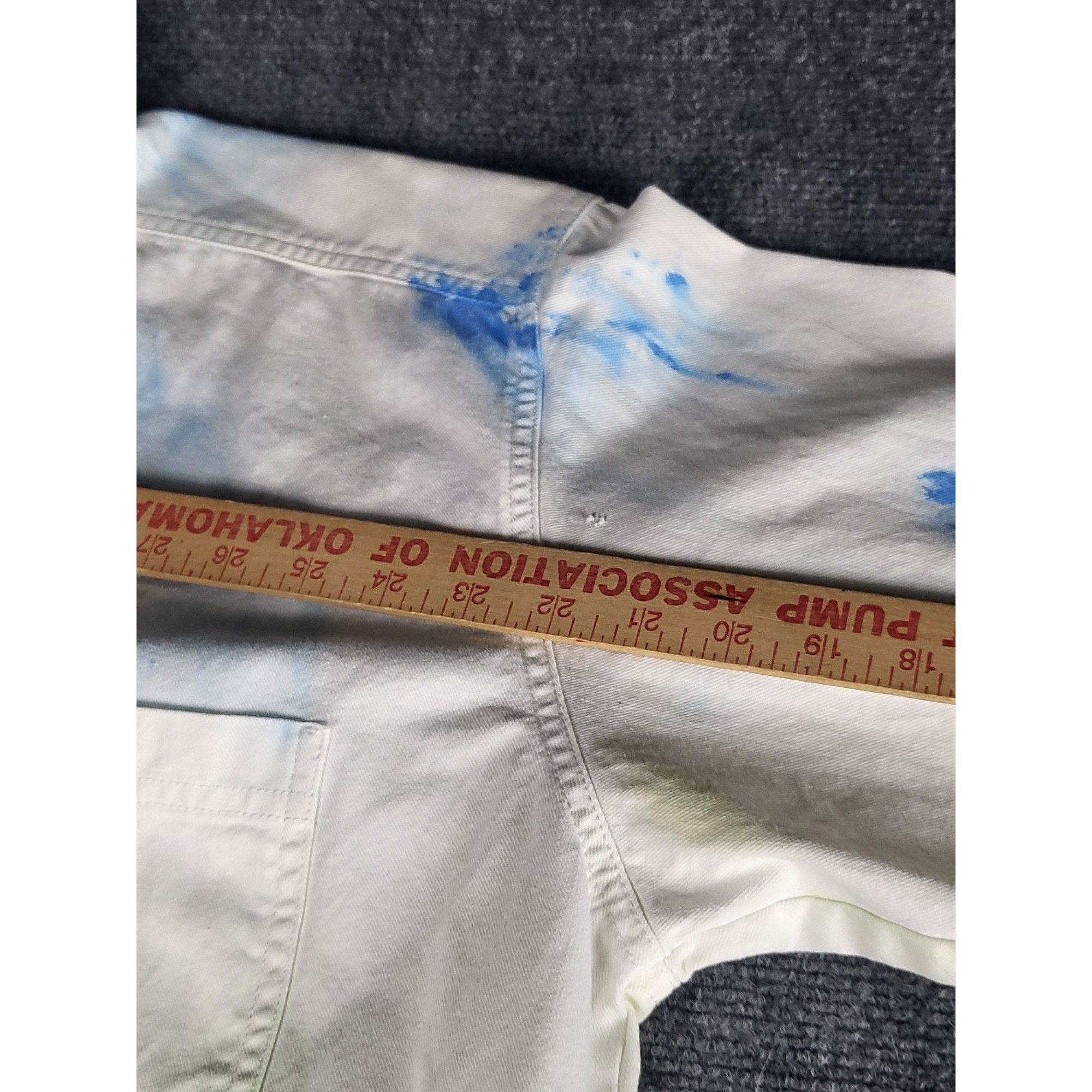 Levi's Levis Red Tab Cotton Paint Shirt Women Sz M Artistic Design Size M / US 6-8 / IT 42-44 - 9 Thumbnail