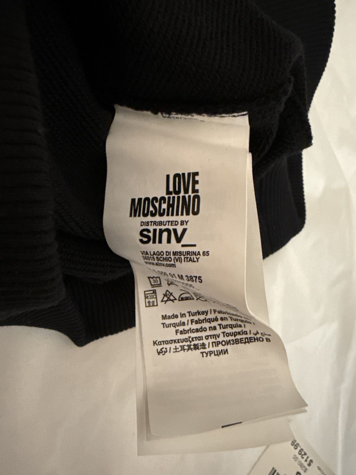 Moschino Love Moschino Black Oversized Airplane Sweatshirt Size US XS / EU 42 / 0 - 4 Thumbnail
