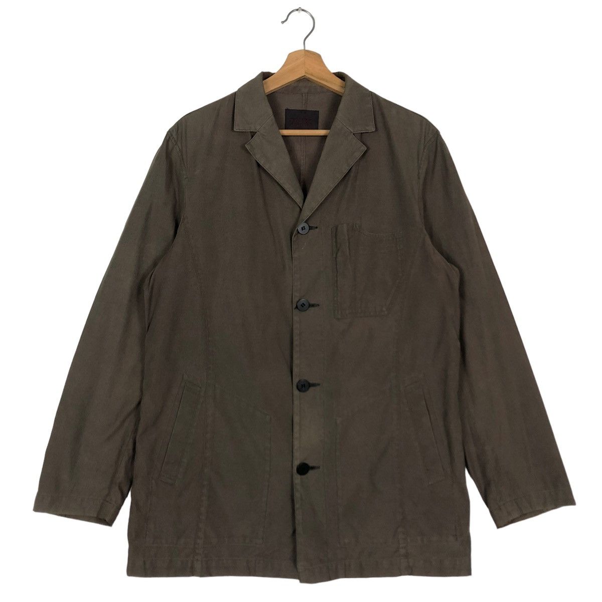 Japanese Brand 🔥Rich Brown - Hikory Chore Jacket Cargo Pocket Takeo Kikuchi Size US M / EU 48-50 / 2 - 1 Thumbnail