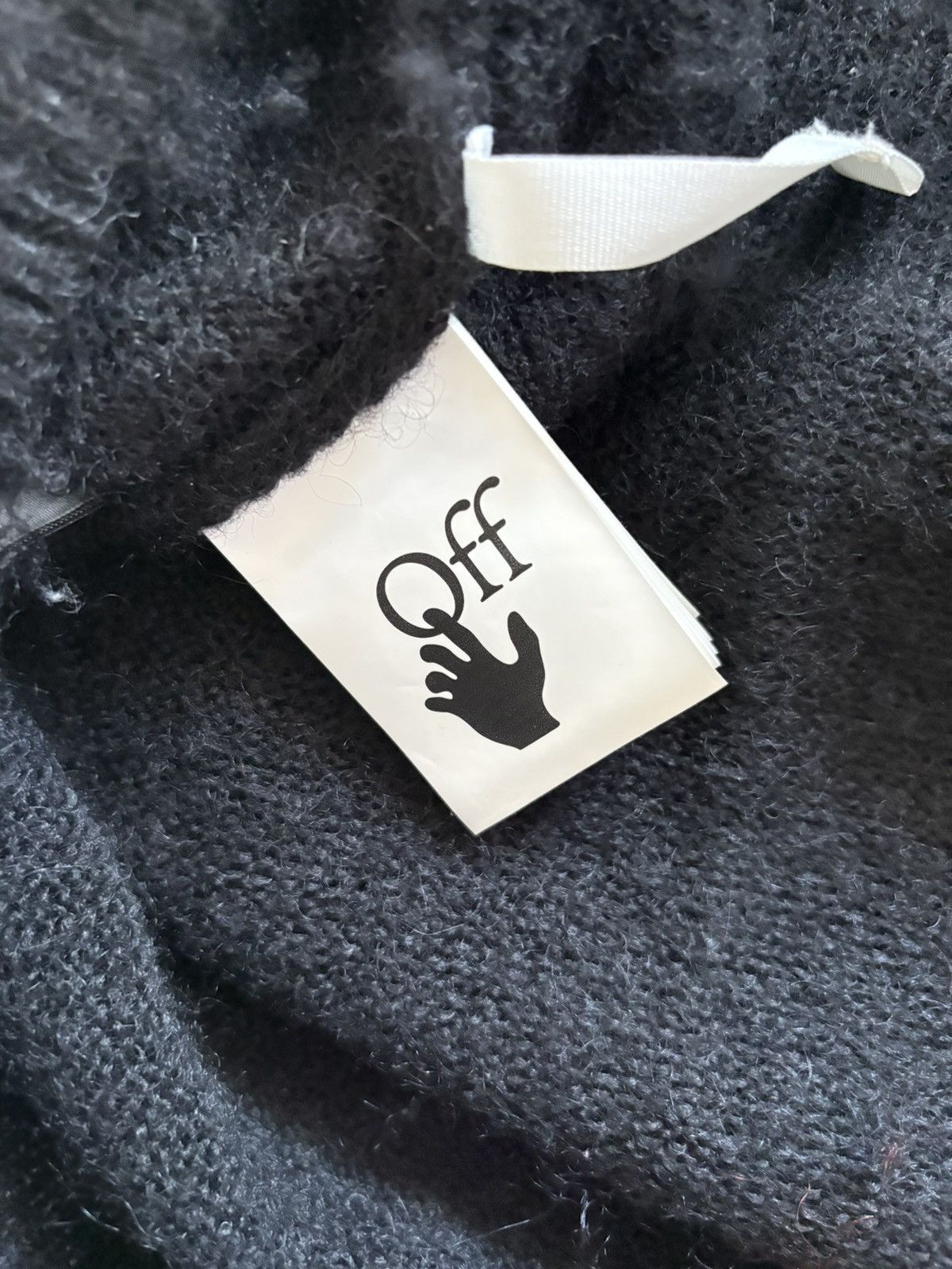 Off-White off white Mohair diag brushed knitwear Size US M / EU 48-50 / 2 - 9 Thumbnail