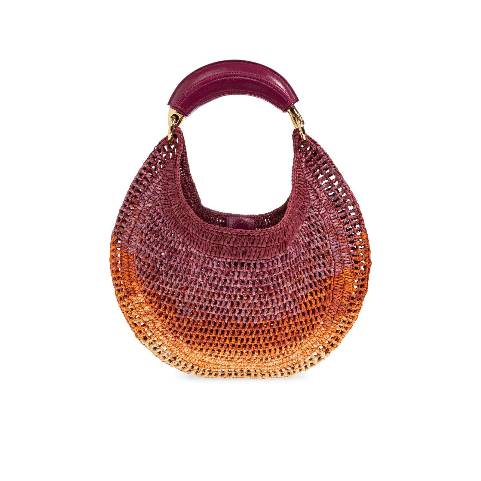 Chloe Chloe Summer Banana Multicolor Raffia Top Handle Bag New & A Size ONE SIZE - 2 Thumbnail