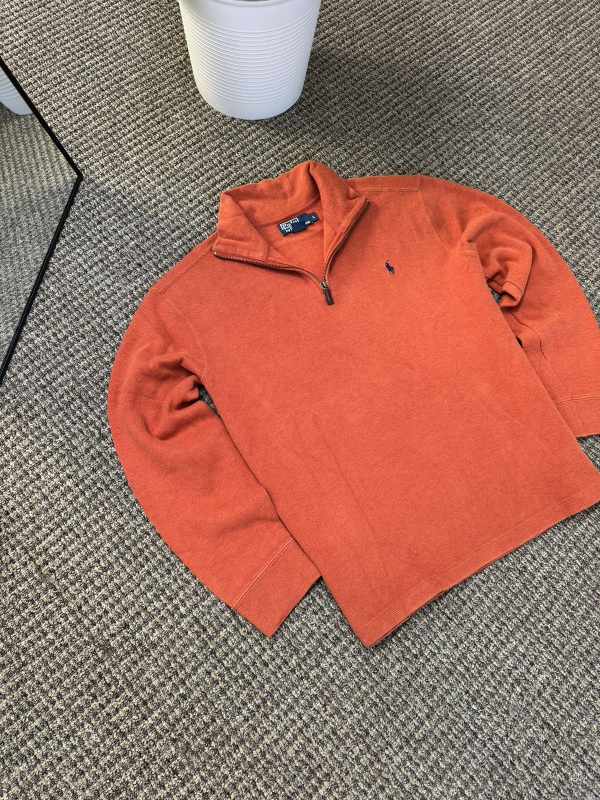 Other Men’s Vintage Sweater 1/3 Zip Polo Ralph Lauren Size US L / EU 52-54 / 3 - 3 Thumbnail