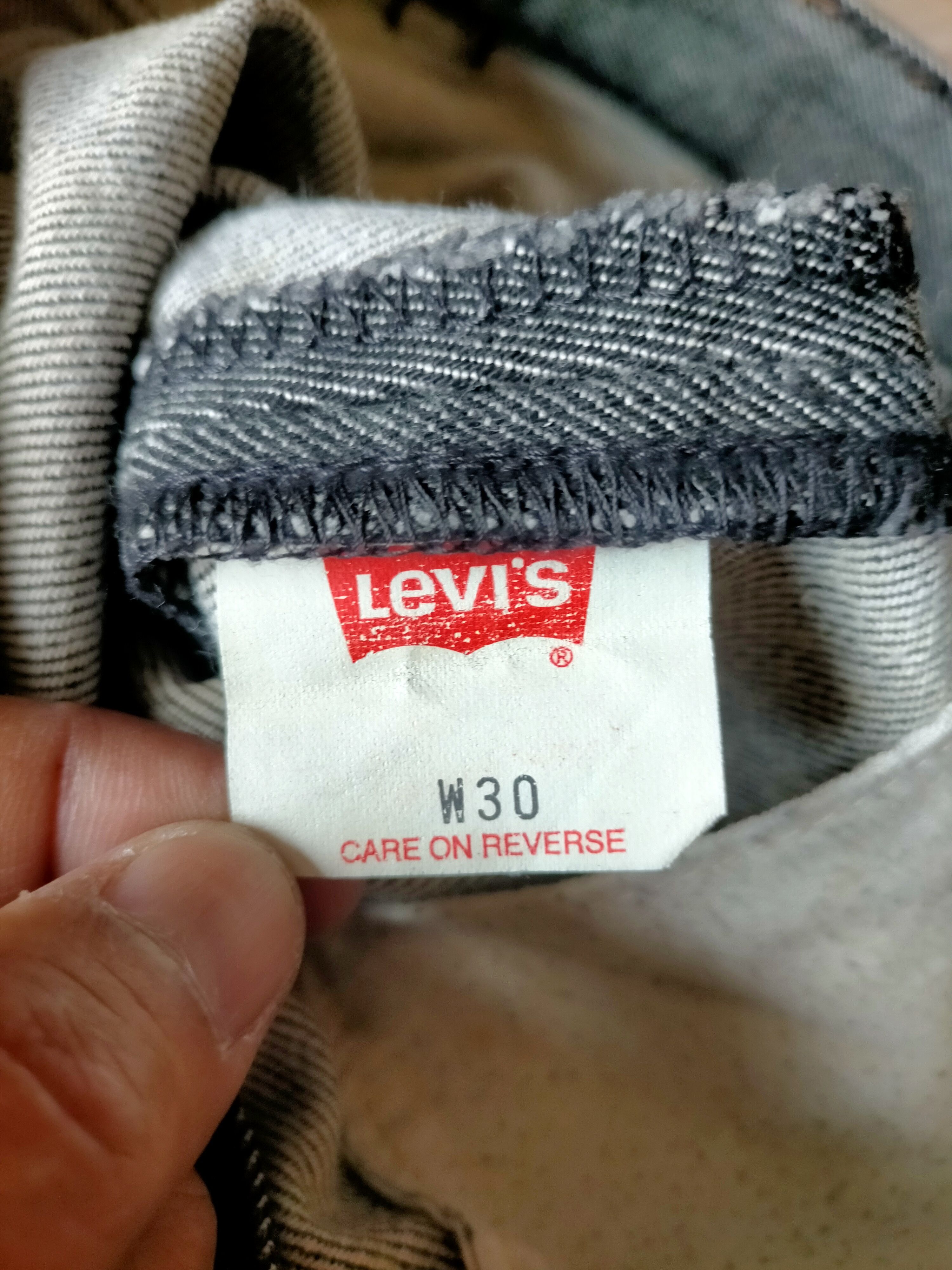 Levi's Vintage 1992 Levis Engineered Jeans Black Rusty Denim pants Size US 30 / EU 46 - 17 Thumbnail
