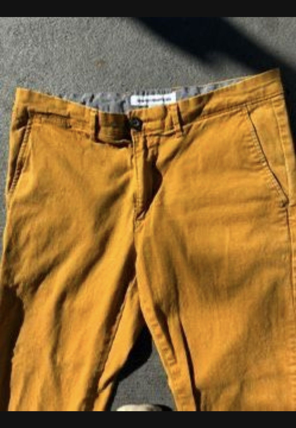Other Mustard Yellow Slim Fit Chino Denim Men Size 31W X 28 L Size US 31 - 2 Thumbnail