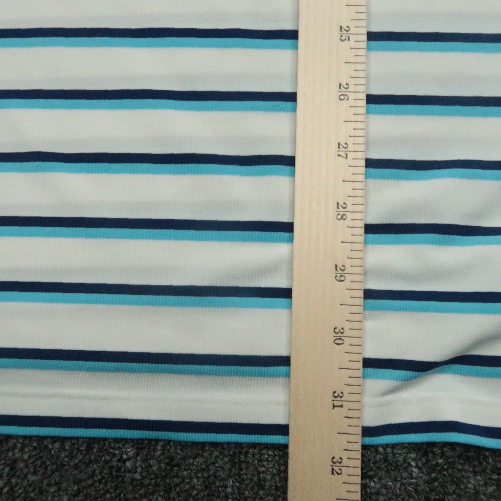 Vintage VINTAGE Greyson Polo Shirt Mens Large White Blue Striped Performance Golf Casual Size US L / EU 52-54 / 3 - 7 Thumbnail
