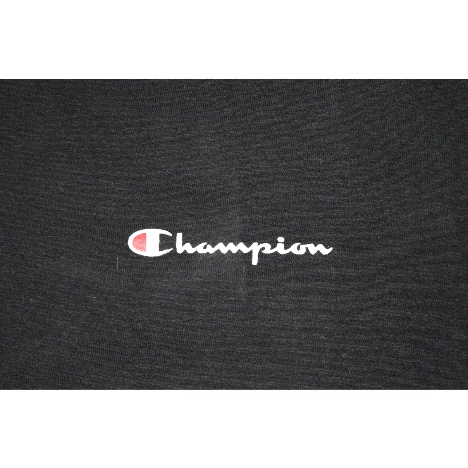 Champion CHAMPION T-SHIRT M BLACK SPELLOUT GRAPHIC RETRO COTTON SHORT SLEEVE MEDIUM Size US M / EU 48-50 / 2 - 2 Thumbnail