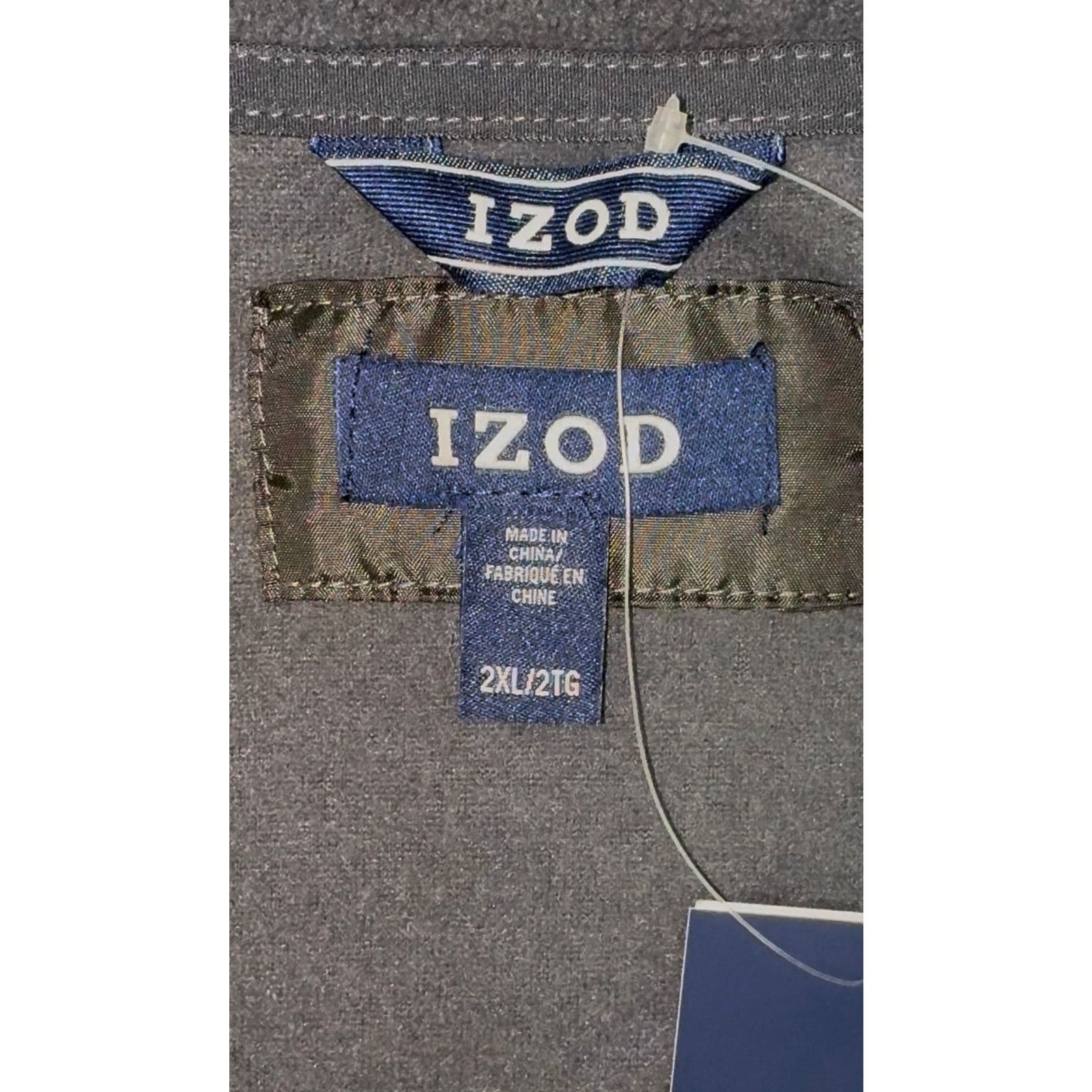 Izod Izod Men's Full Zip Fleece - Size: XXL - Color: Iron Gate Size US XXL / EU 58 / 5 - 3 Thumbnail