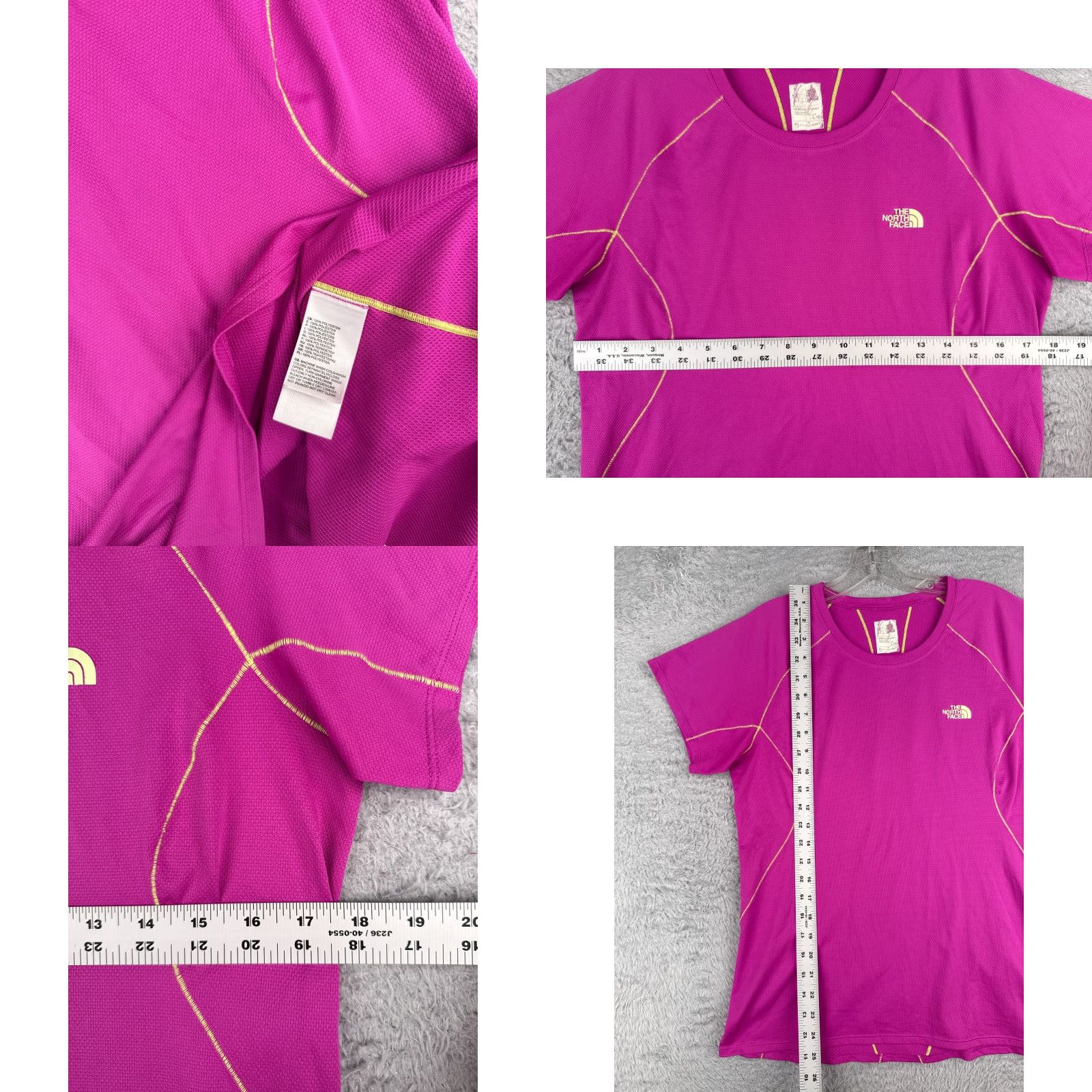 The North Face The North Face Shirt Women Large Pink Flash Dry 100% Polyester Crew Neck Size XS / US 0-2 / IT 36-38 - 8 Thumbnail