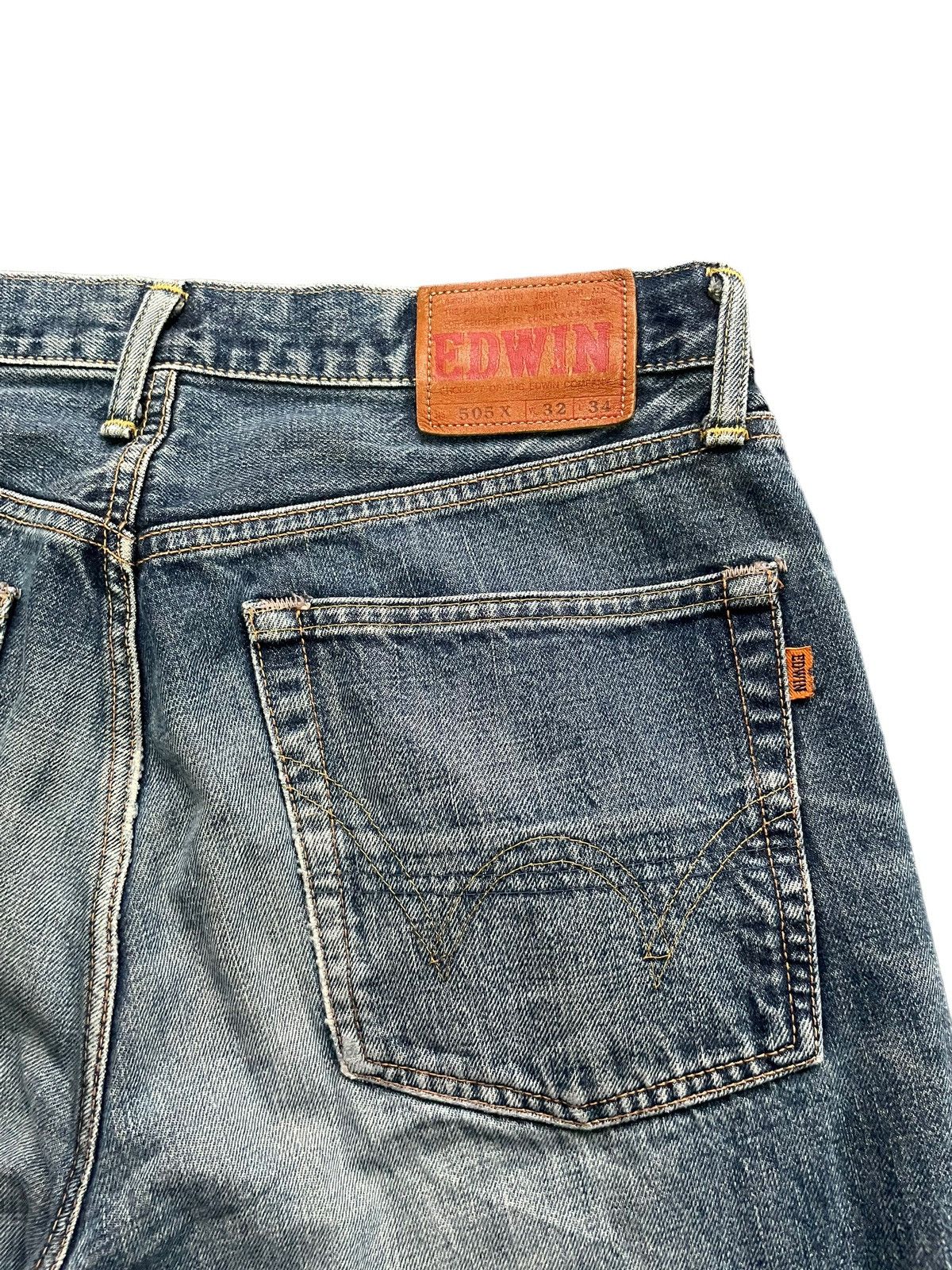 Edwin Vintage Edwin 505 X Selvedge Distresed Denim Size US 32 / EU 48 - 12 Thumbnail