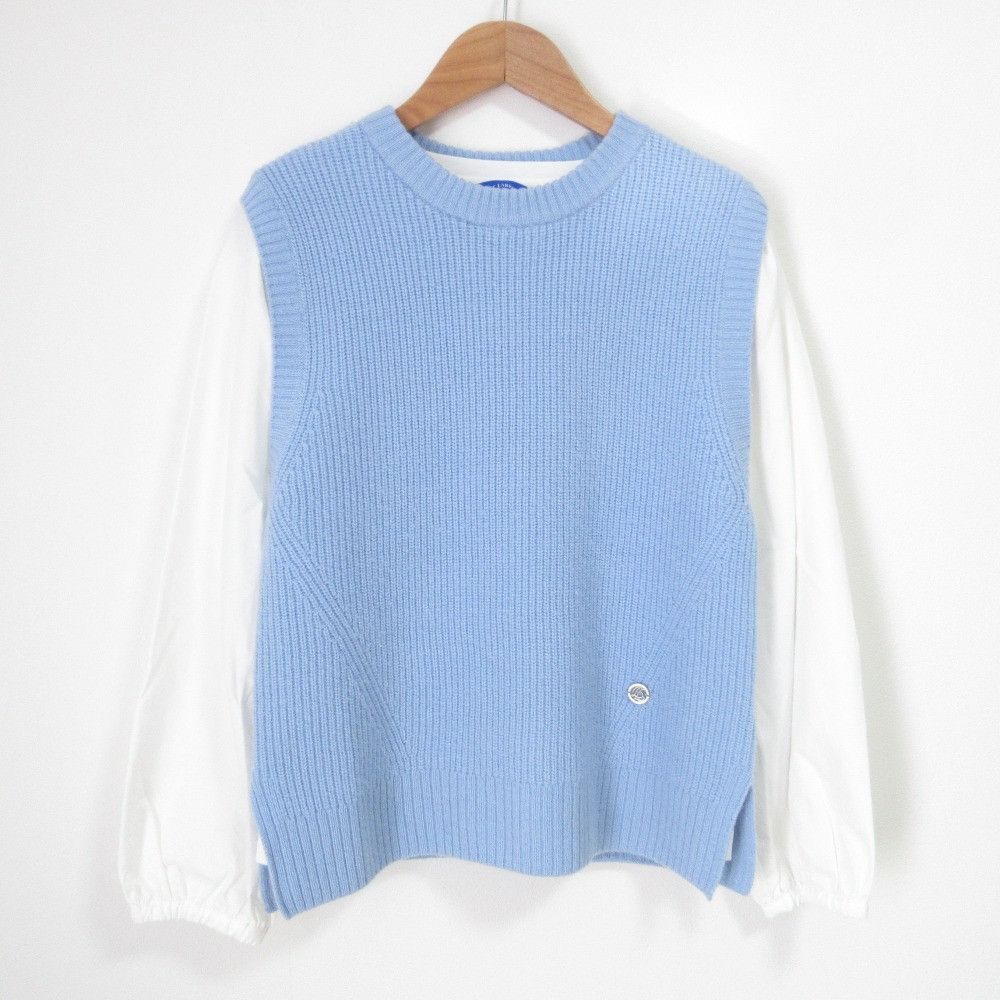 Other Other Blue Label Crestbridge Knit Vest Blouse Set Cotton Tops DUTY FREE for USA Size ONE SIZE - 1 Thumbnail