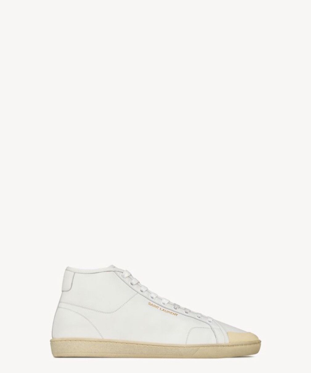 Saint Laurent Paris Court Classic SL/39 High-top Sneakers Size US 12 / EU 45 - 1 Thumbnail