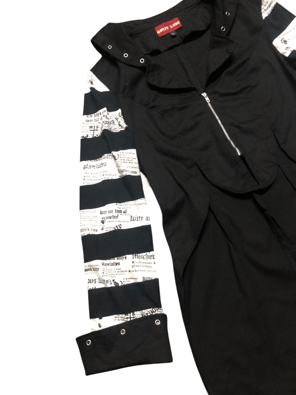 If Six Was Nine Body Line Japan Stripes Black With Cross Punk Jacket Size US S / EU 44-46 / 1 - 6 Thumbnail