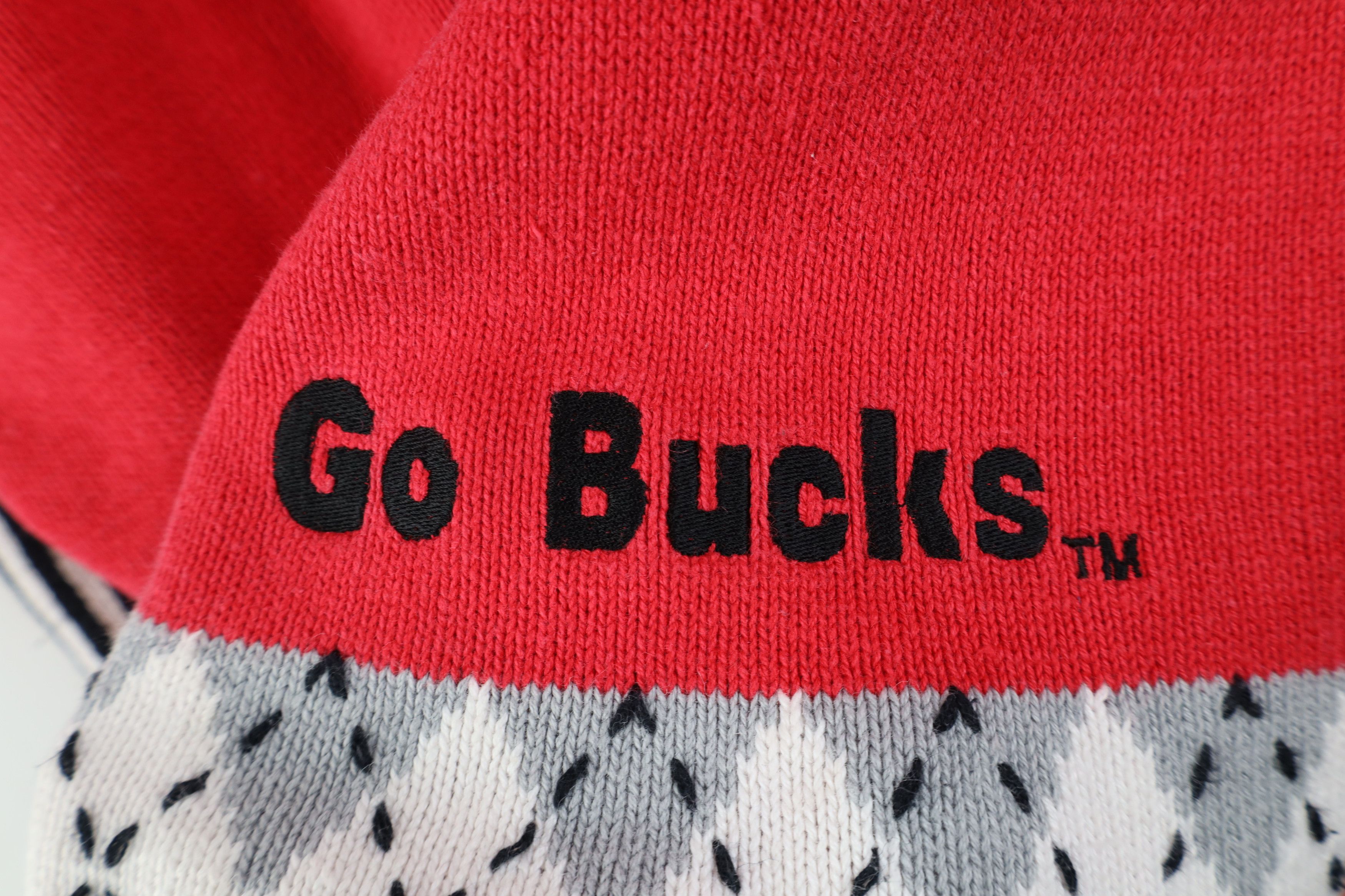Vintage Vintage 90s Ohio State University Football Full Zip Sweater Size L / US 10 / IT 46 - 9 Thumbnail