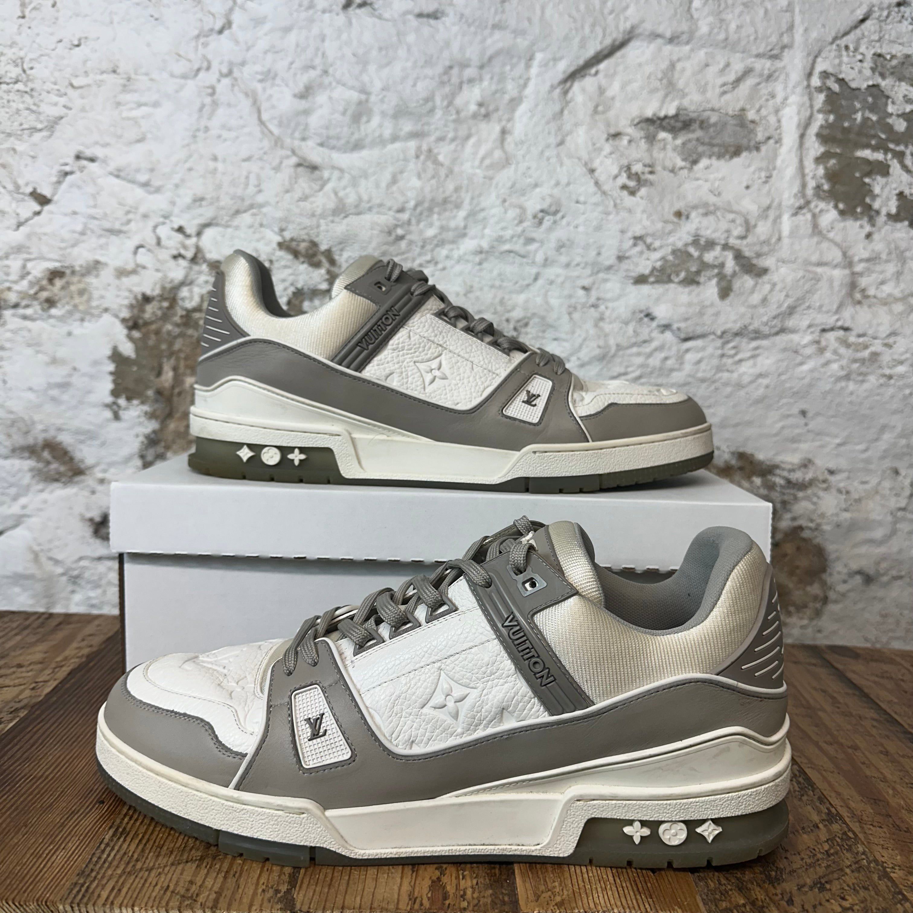 Louis Vuitton Louis Vuitton Grey White Trainer Sz 11.5 (10LV) Size US 11.5 / EU 44-45 - 1 Thumbnail