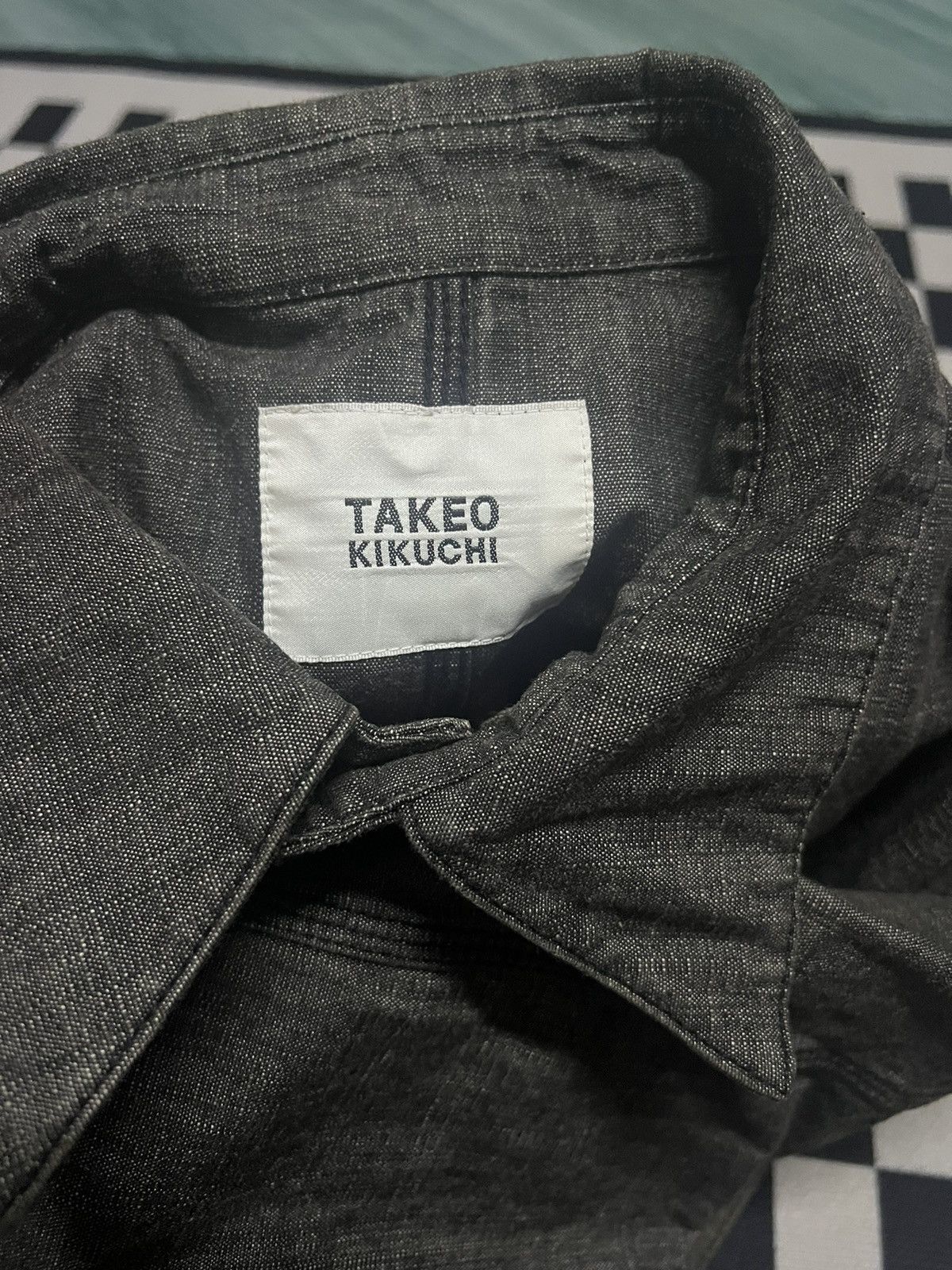 Designer TAKEO KIKUCHI DENIM VINTAGE JACKET Size US L / EU 52-54 / 3 - 3 Thumbnail