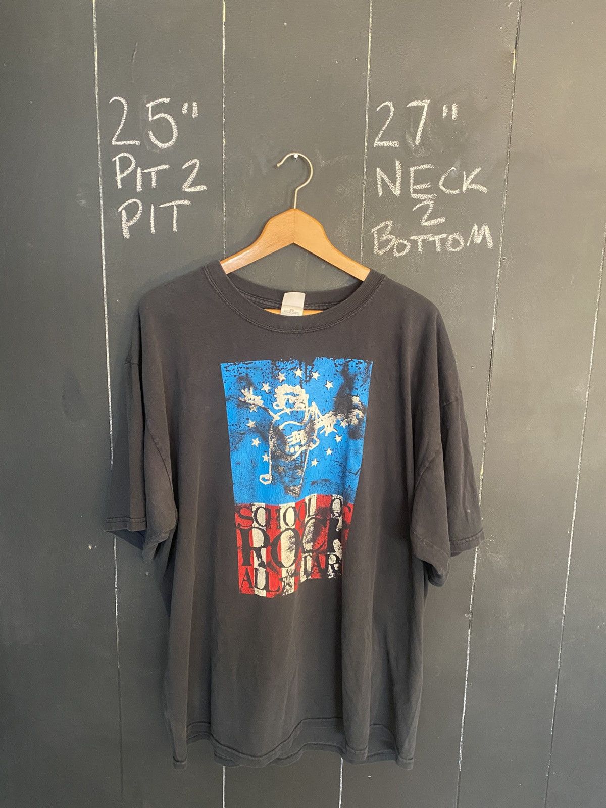 Gildan Vintage School of Rock All Stars American Flag Band Tee XXL Size US XXL / EU 58 / 5 - 1 Thumbnail