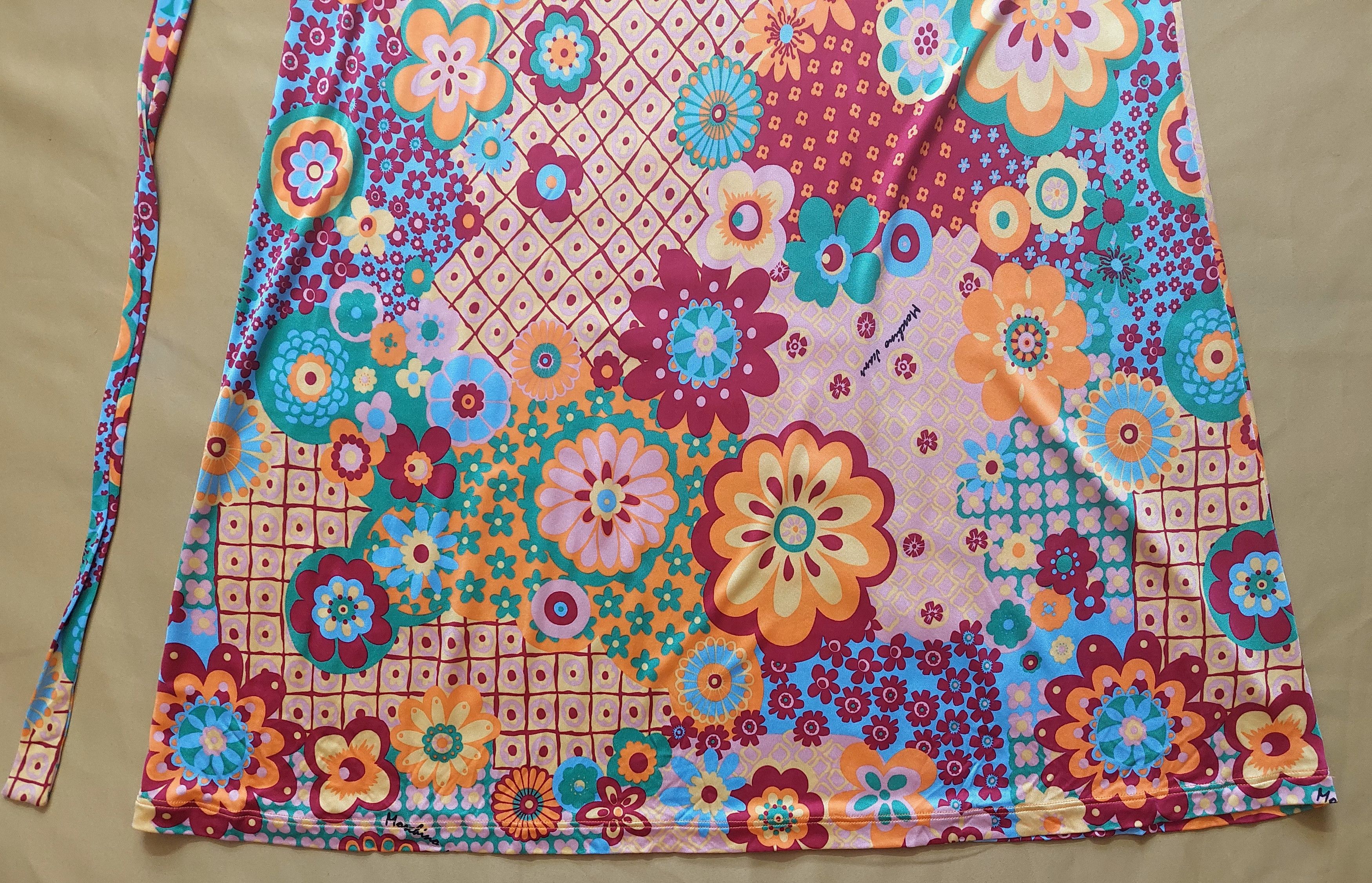 Moschino Moschino Jeans Donna Multicolor Floral Maxi Dress Size US 10 Size M / US 6-8 / IT 42-44 - 21 Thumbnail
