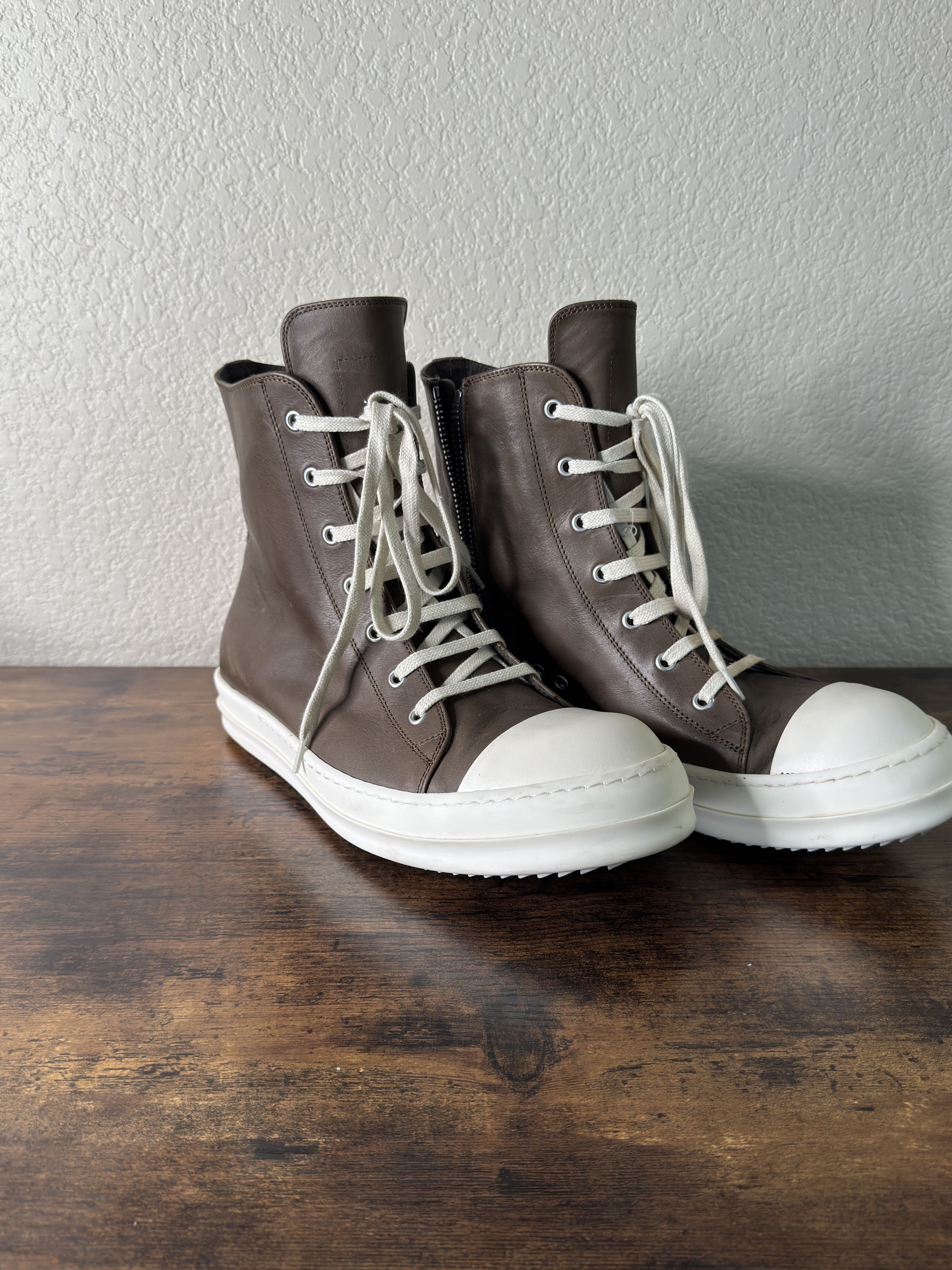 Rick Owens Rick Owens, High Top Ramones Size US 11 / EU 44 - 3 Thumbnail
