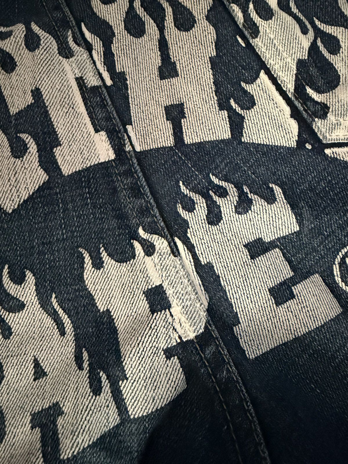 Bape Bape flame denim jeans Size US 32 / EU 48 - 5 Thumbnail