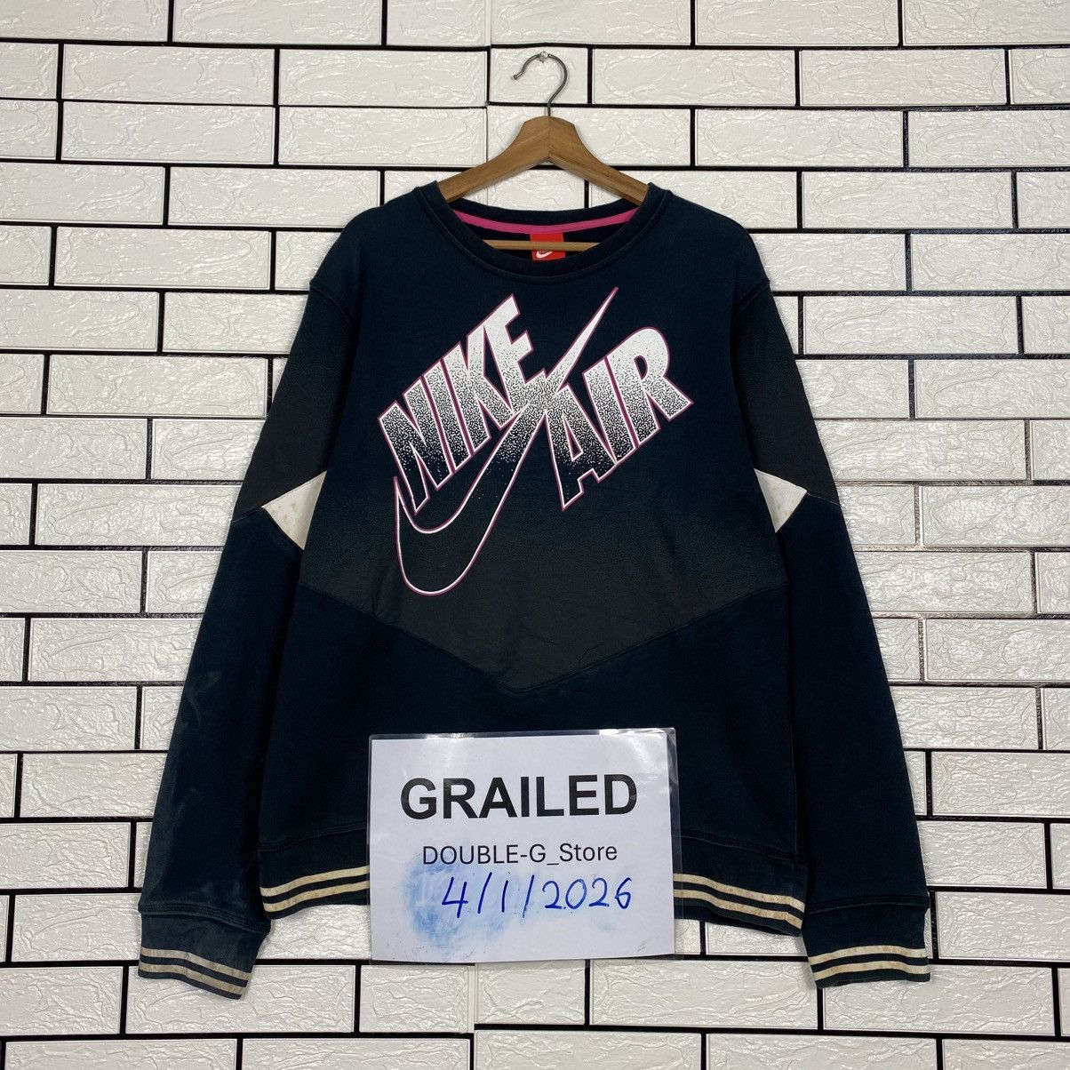 Nike 📌Nike Air Long Sleeve Sweatshirt Big Swoosh Size US L / EU 52-54 / 3 - 1 Thumbnail