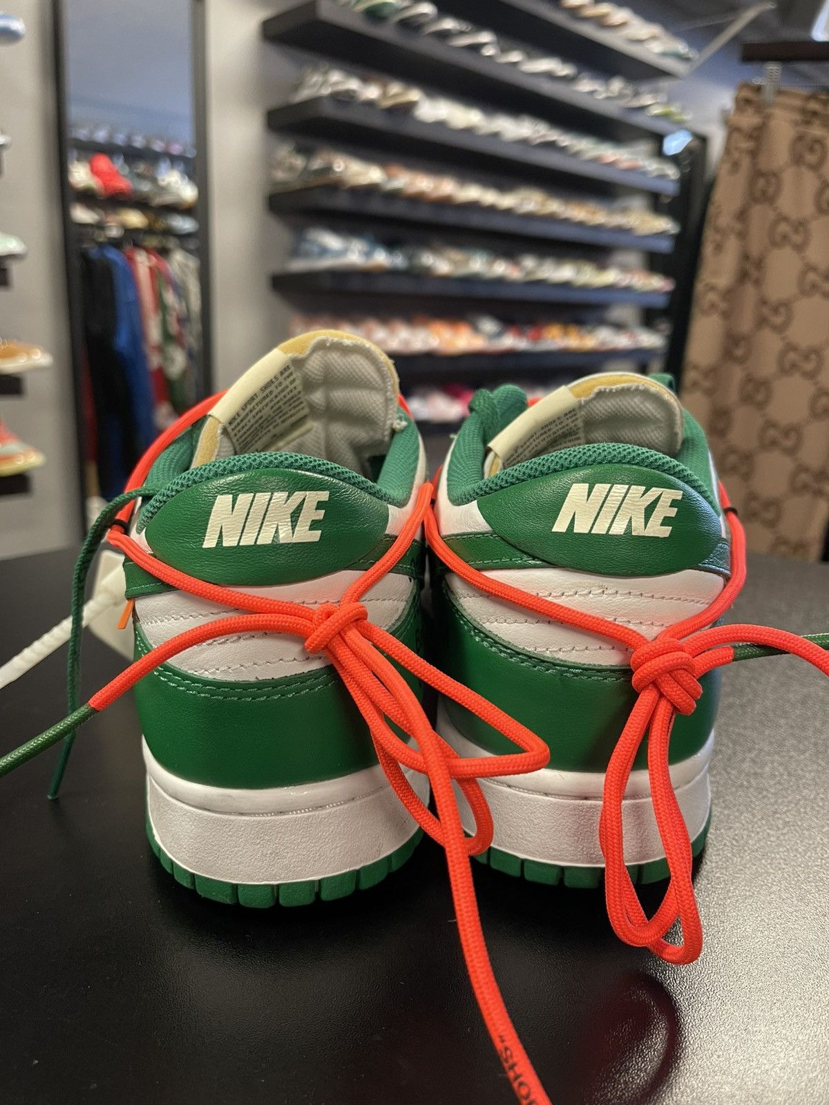 Off-White Size 12 - Off White x Nike Dunk Low Pine Green CT0856-100 Size US 12 / EU 45 - 4 Thumbnail