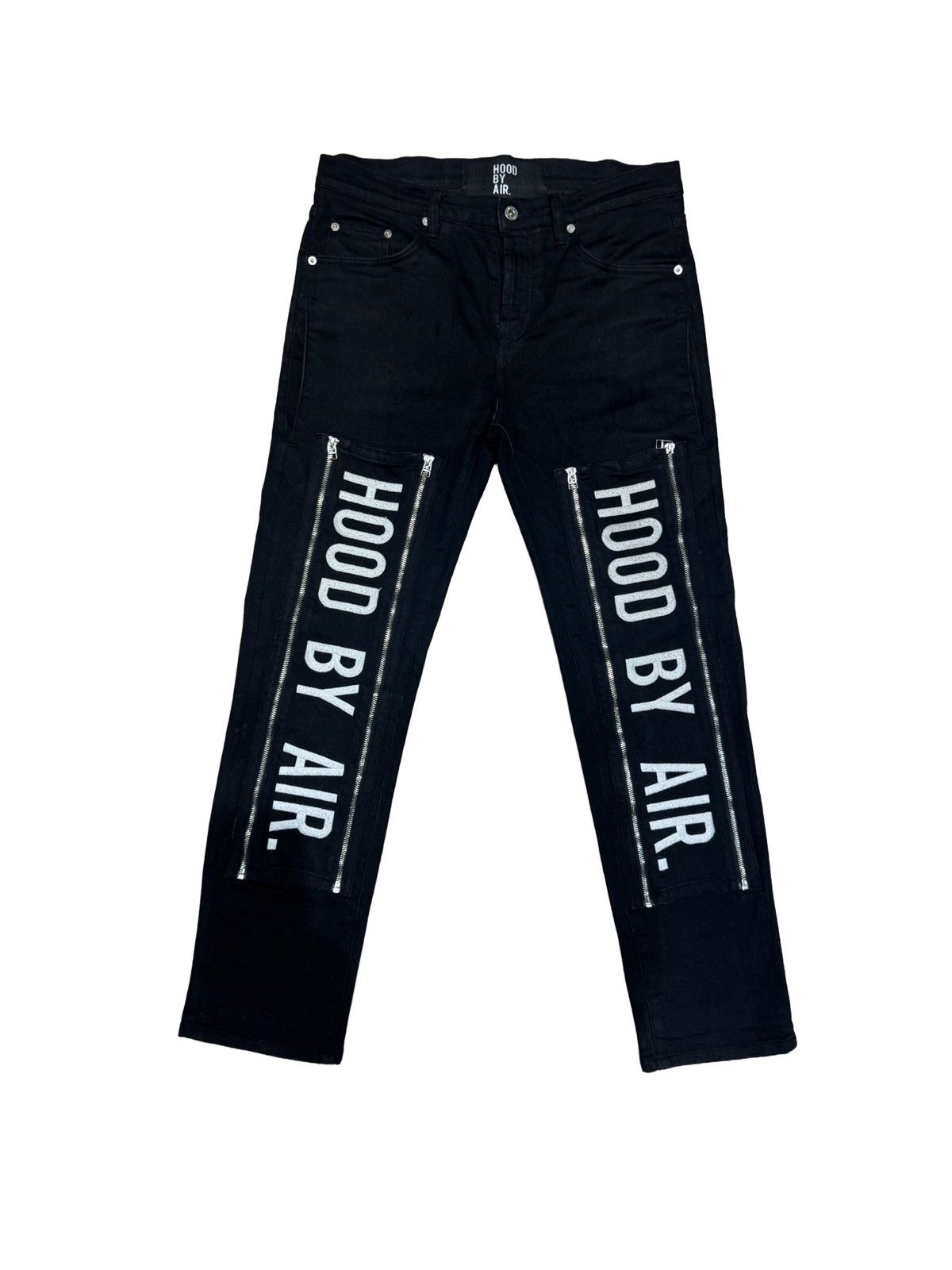 HOOD BY AIR shredder patch crash denim