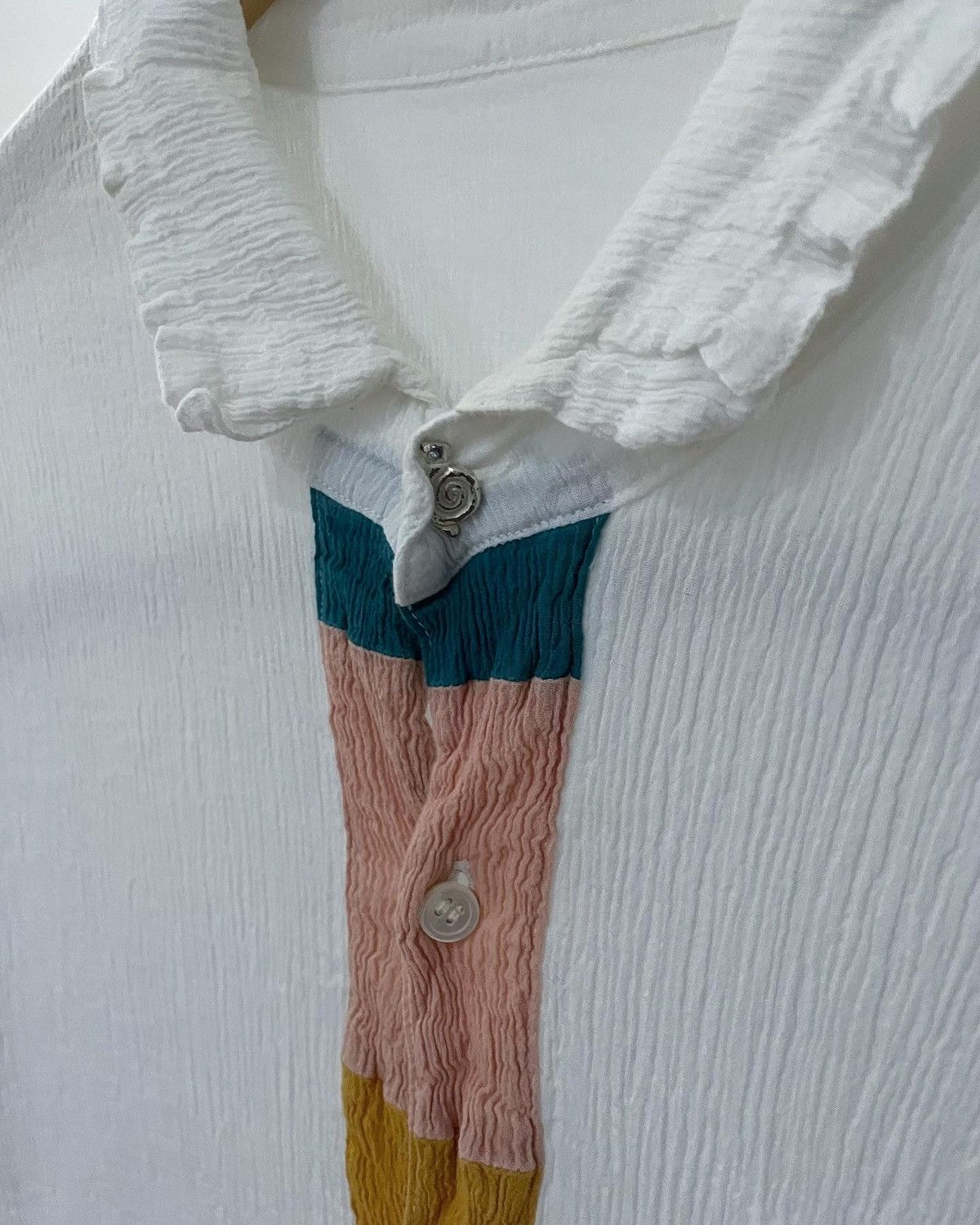 Japanese Brand × Pleats Please Issey Miyake × Tsumori Chisato Vintage Tsumori chisato pleats shirt Size US M / EU 48-50 / 2 - 6 Thumbnail