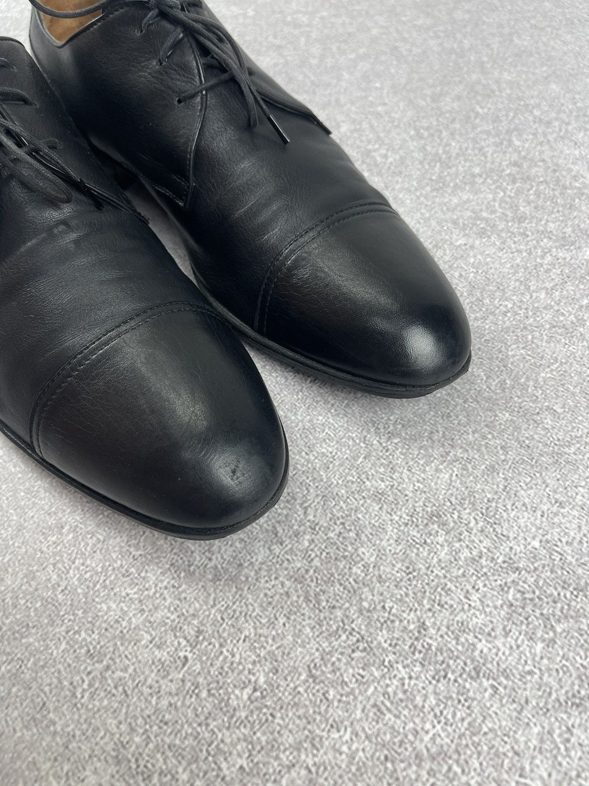 Moreschi Moreschi Leather Black Derby Classic Shoes Size US 10 Size US 10 / EU 43 - 8 Thumbnail