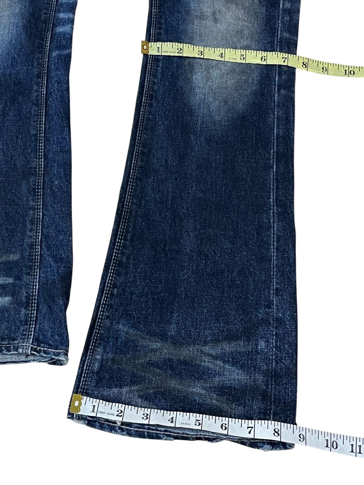 GOSTAR DE FUGA Japanese fashion FUGA/GOSTAR DE FUGA whiskers flared jeans Size US 31 - 14 Thumbnail