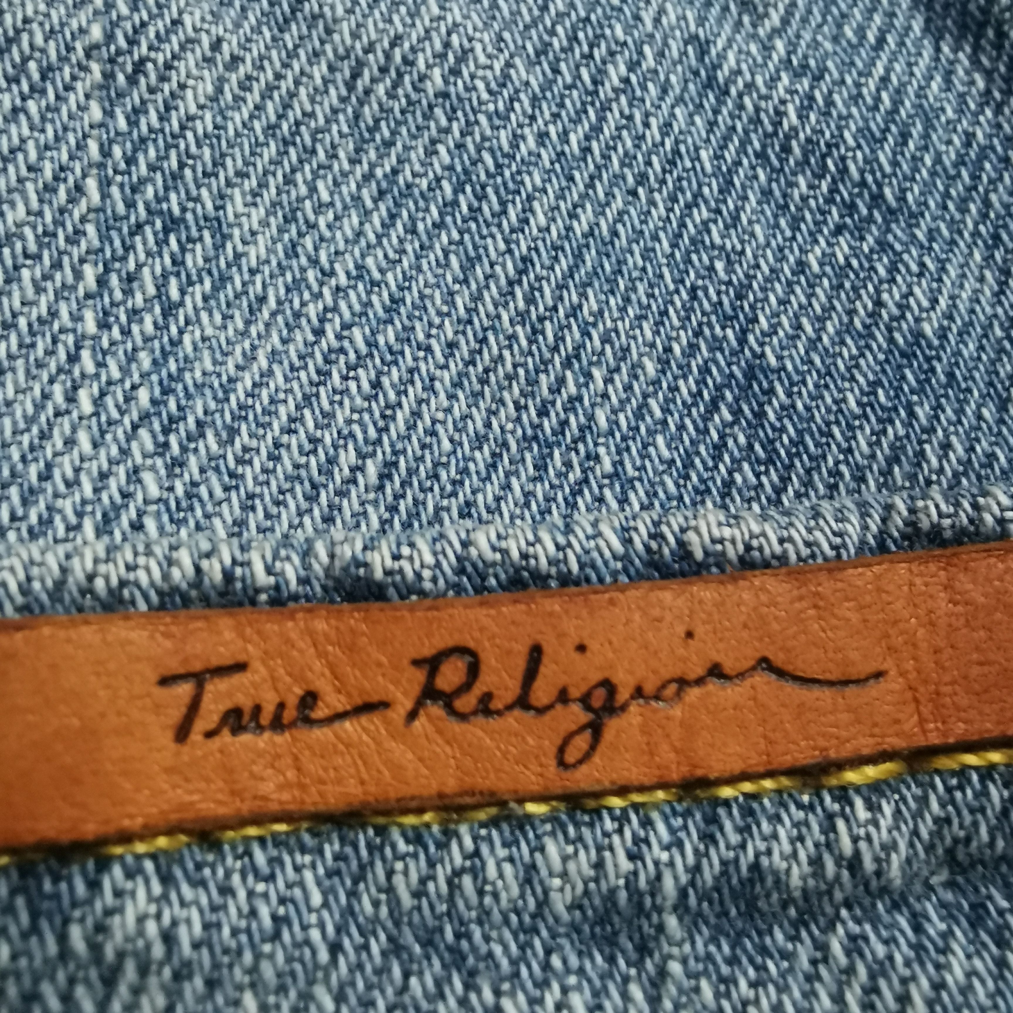 True Religion Y2k Embroidered Boro Stiching Patch Selvedge True Religion Size US 34 / EU 50 - 15 Thumbnail