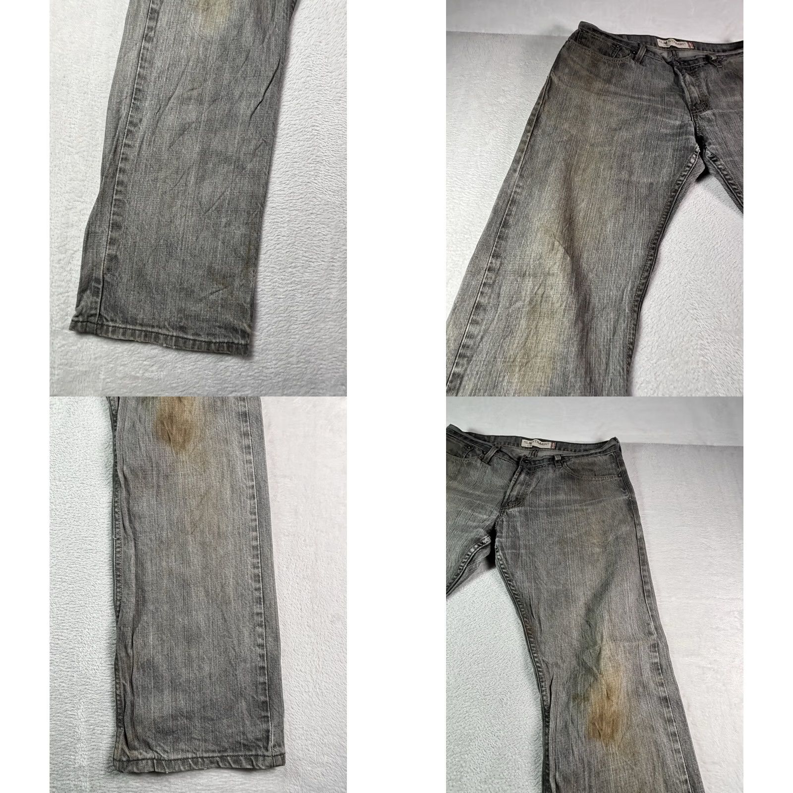 Levi's VINTAGE Levi's 514 Jeans Mens 34x32 Denim Straight Leg Jeans Gray 514 Straight Mens Regular Slim Stretch"} Size US 34 / EU 50 - 10 Thumbnail