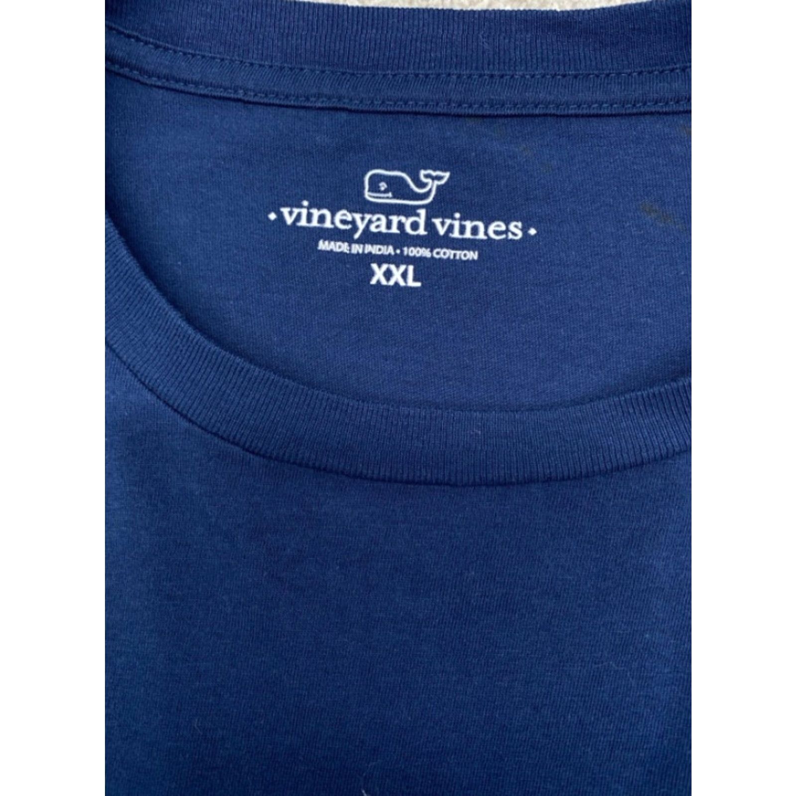 Vineyard Vines Vineyard Vines T-Shirt Mens 2XL Pocket Long Sleeve Blue Football Field 4373 Size US XXL / EU 58 / 5 - 5 Thumbnail