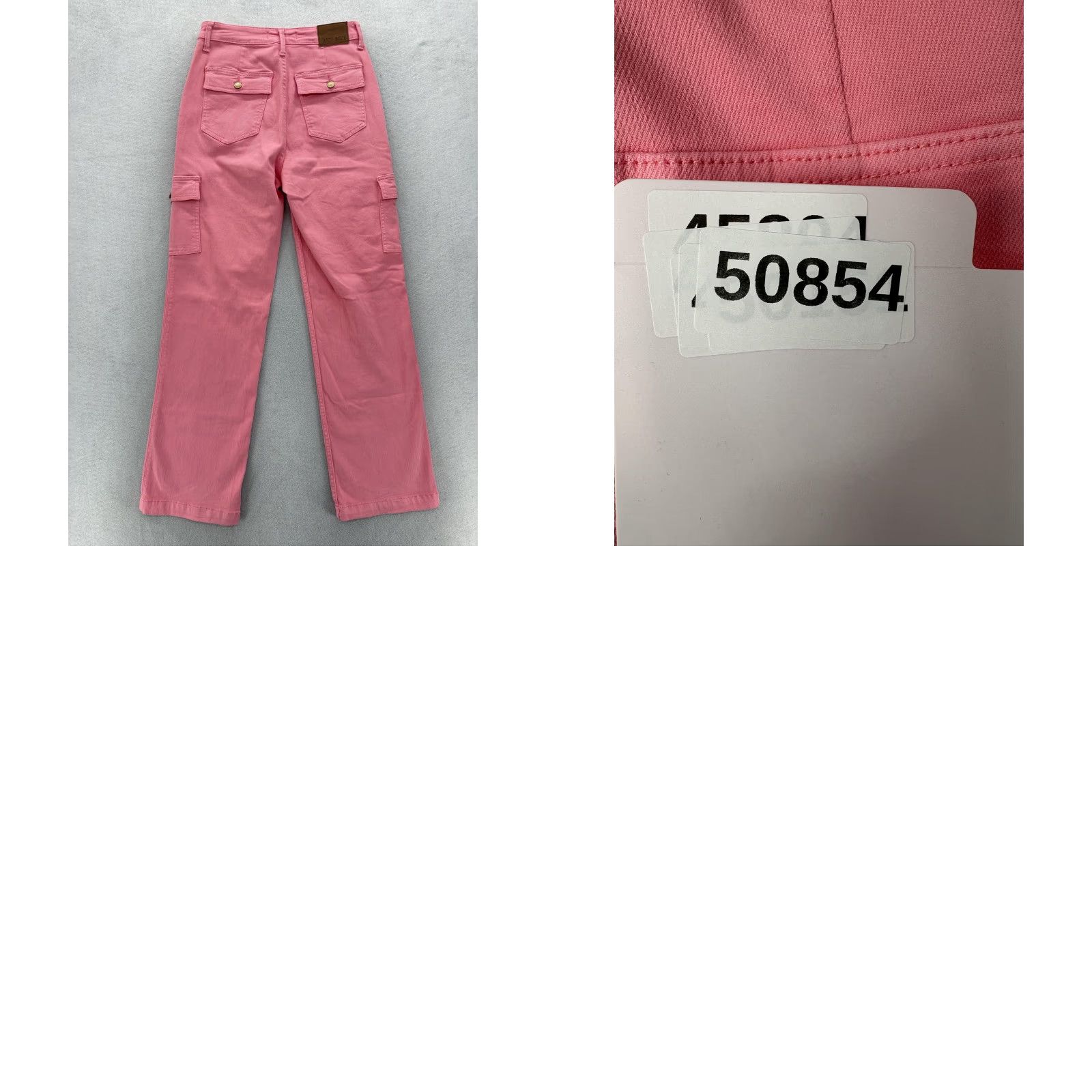 Vintage Judy Blue Cargo Jeans Womens 27 Pink High Rise Straight Denim Jeans Cargo Pocket Size 27" / US 4 / IT 40 - 9 Thumbnail