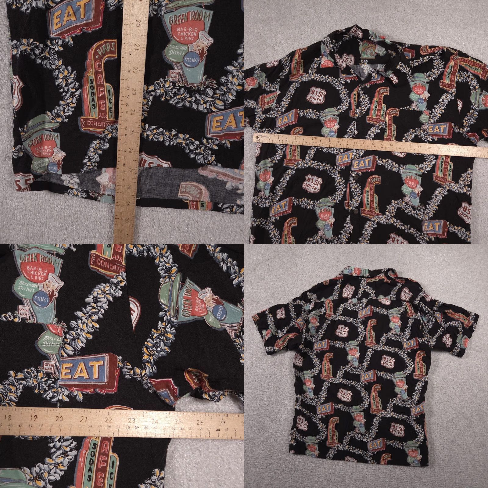 Vintage VINTAGE Pineapple Connections Shirt Mens XL Black Hawaiian Aloha Camp 90s Size US XL / EU 56 / 4 - 8 Thumbnail