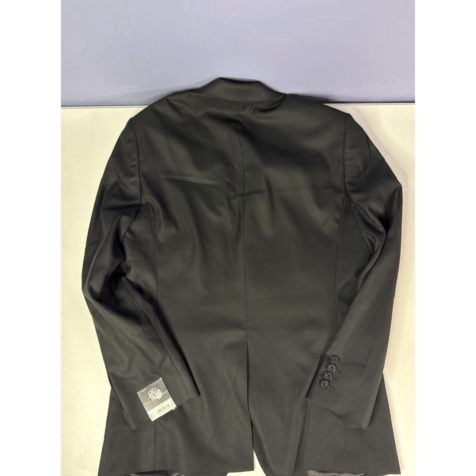 Vintage Rock & Republic Blazer Slim Fit Sport Coat 38R Black Mens New W Tags Size 38R - 3 Thumbnail