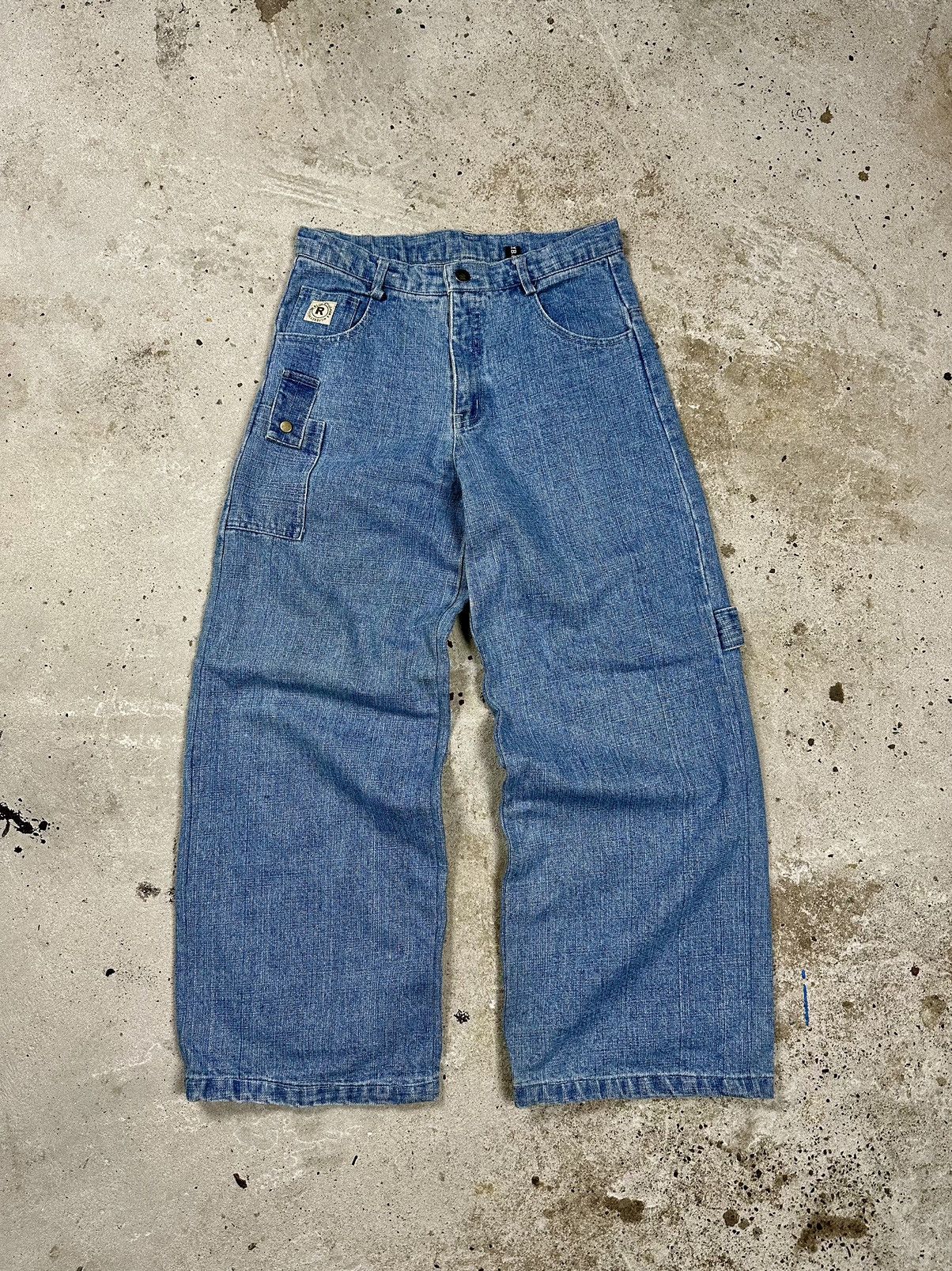 JNCO × Vintage Vintage Y2K Jnco Style Baggy Blue Denim Pants Size US 28 / EU 44 - 2 Thumbnail
