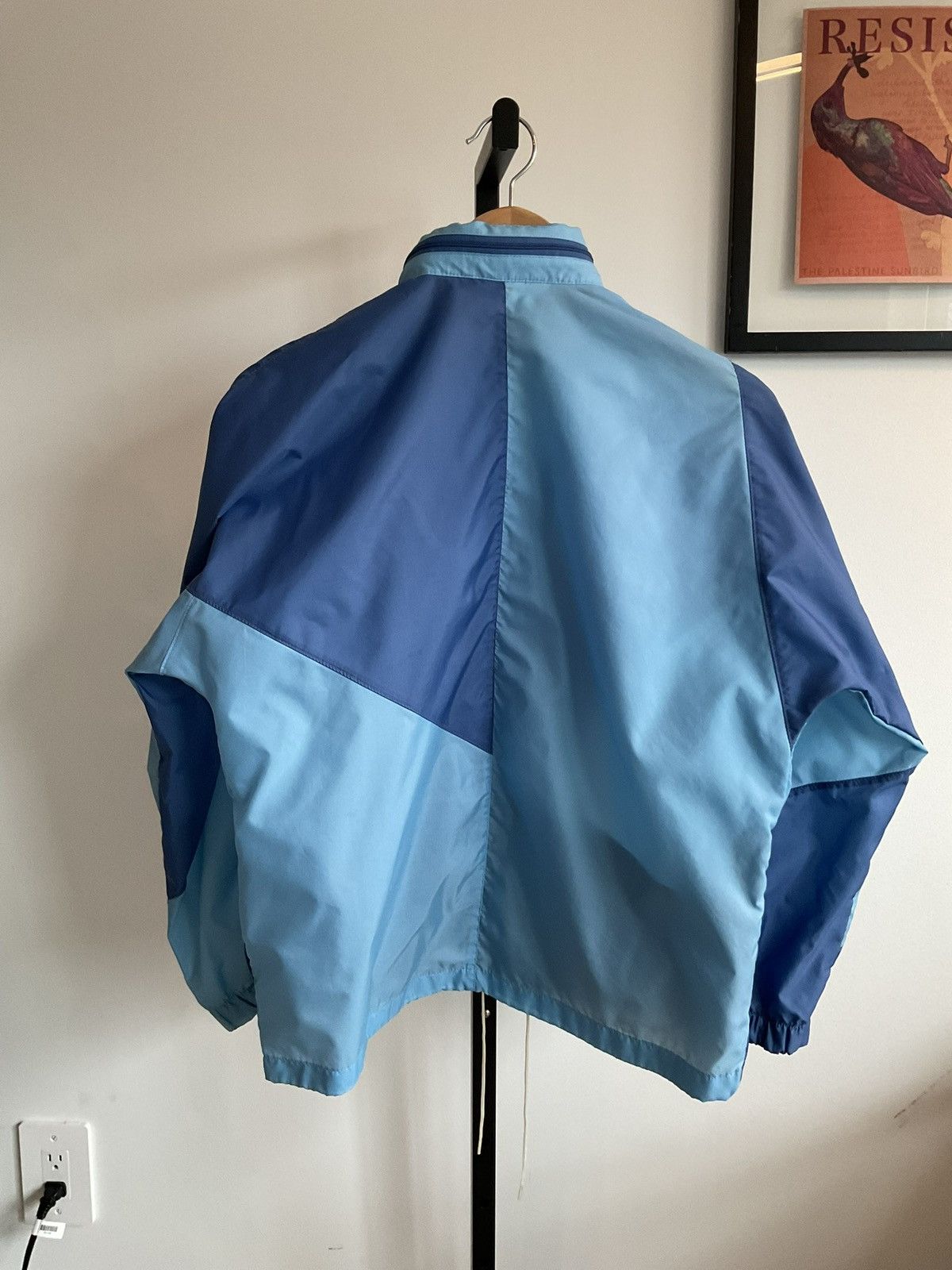 Adidas × Vintage Vintage 70s Adidas 3 Stripes Two Tone Windbreaker Jacket Size US L / EU 52-54 / 3 - 10 Thumbnail