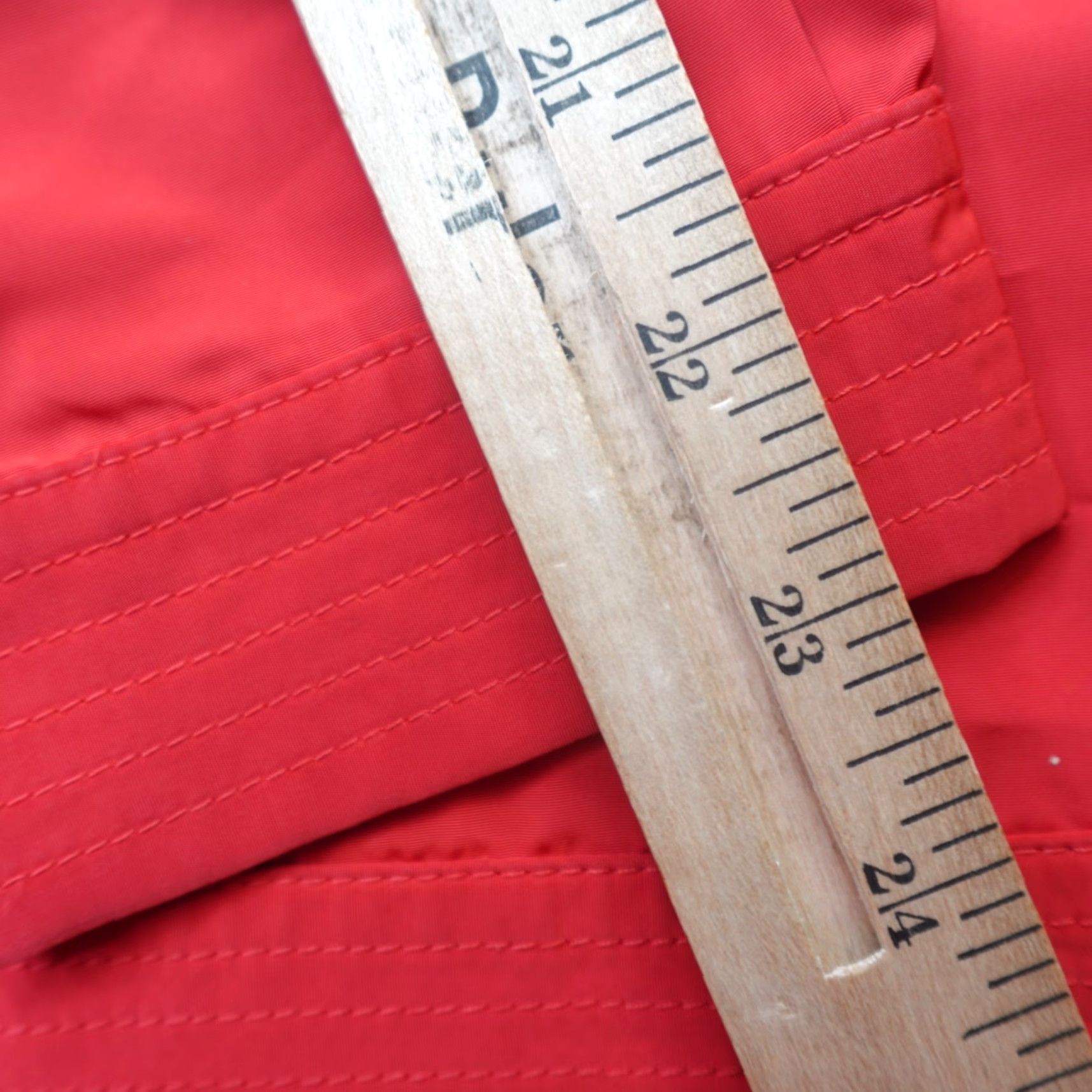 St. John St. John Womens Jacket Full Zip Windbreaker Medium Red Lightweight Casual Mid-Length Windbreaker, Red, M, Womens, Jacket Size M / US 6-8 / IT 42-44 - 8 Thumbnail