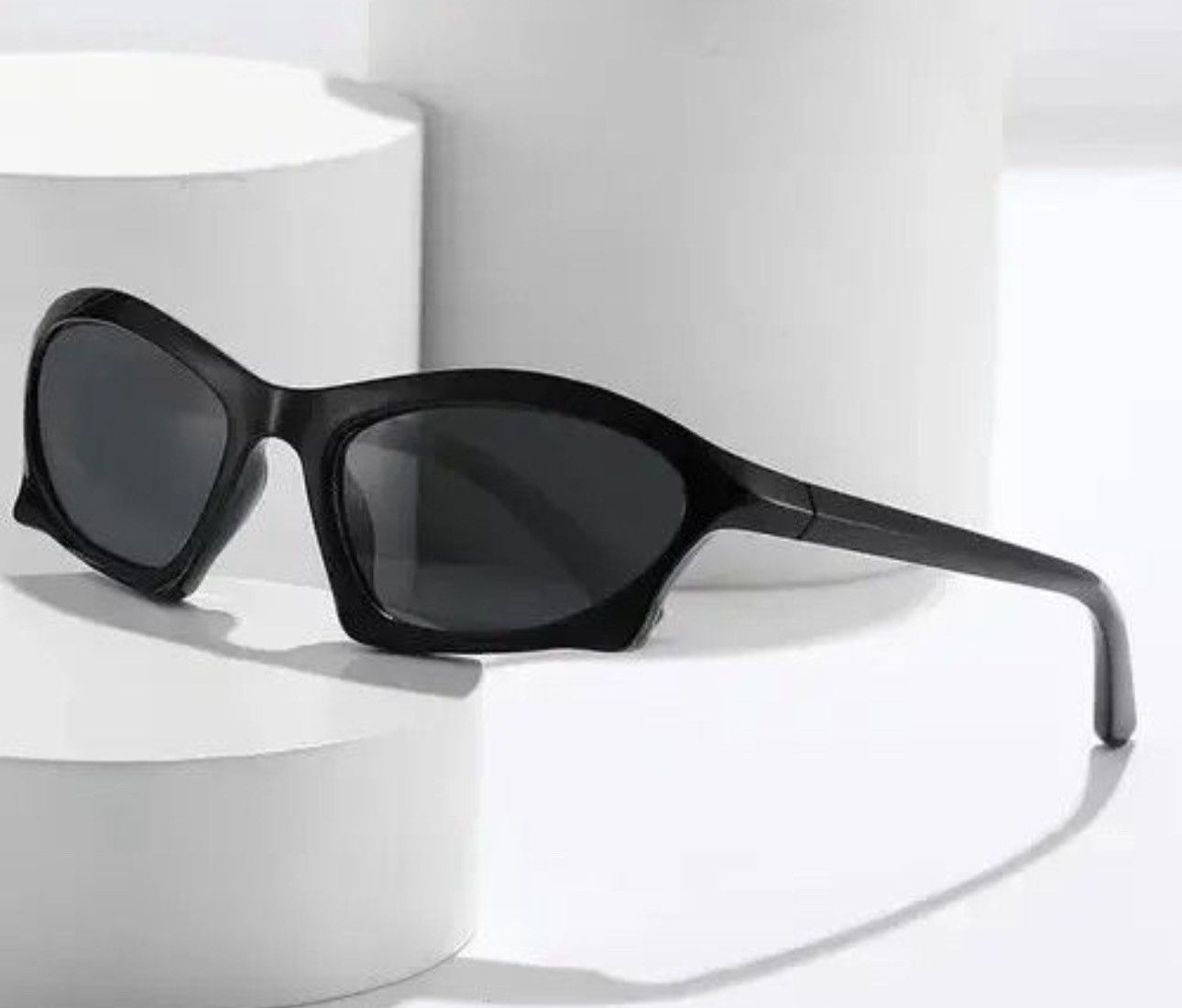 Designer × Electric Visual Square Irregular Summer Holiday Sunglass Size ONE SIZE - 1 Thumbnail