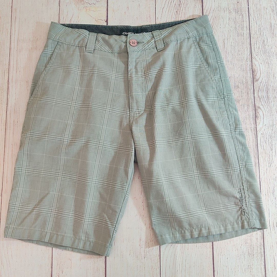 O'Neill O'Neill plaid flat front chino shorts sz 30 Size US 30 / EU 46 - 1 Thumbnail