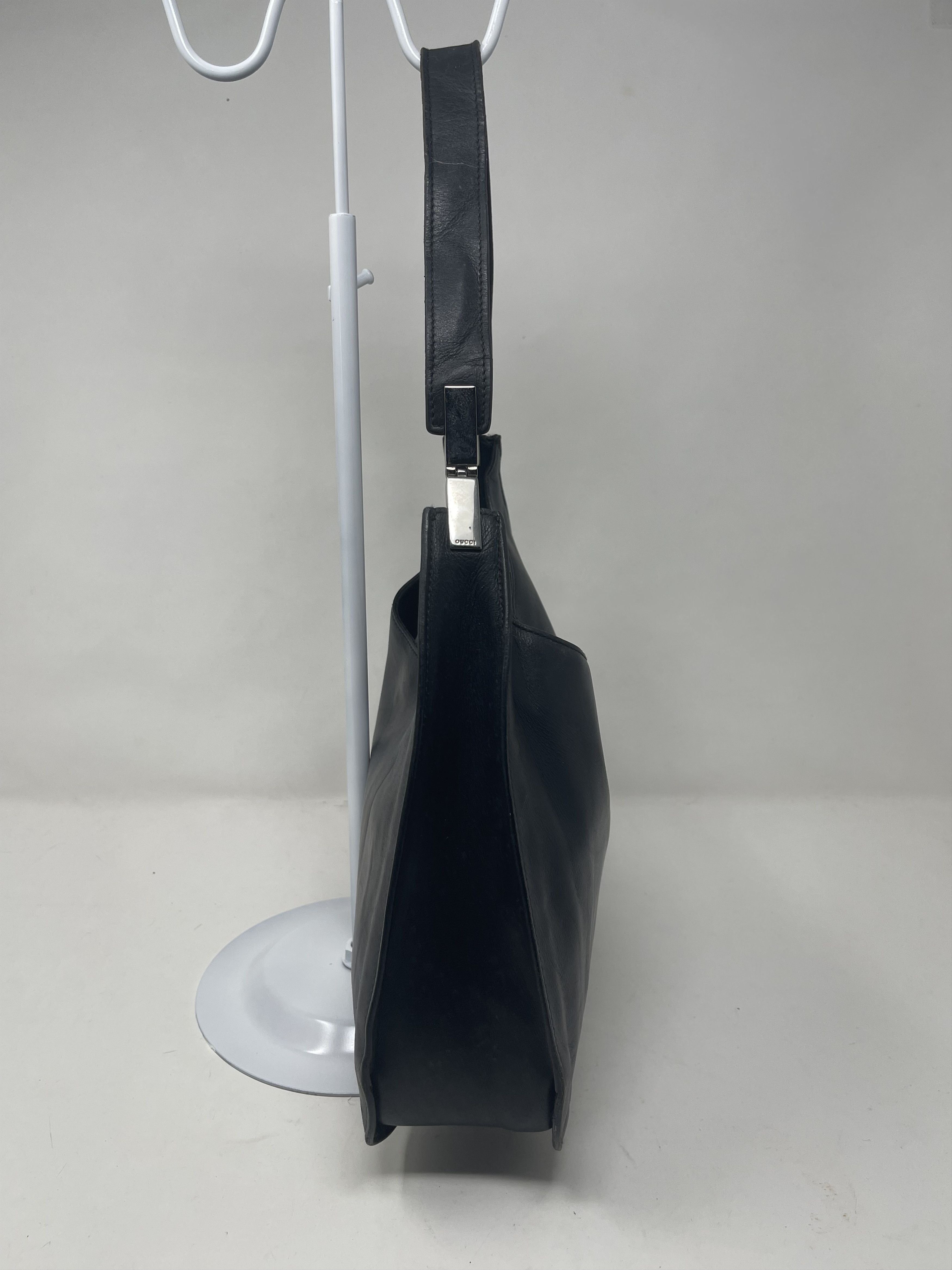 Gucci Gucci Hobo Black Leather Bag Size ONE SIZE - 3 Thumbnail